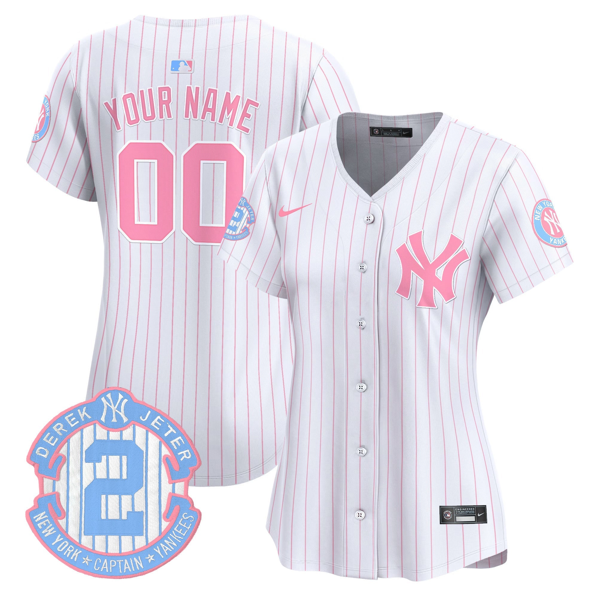 New York Bubblegum Pink Vapor Premier Limited Custom Jersey
