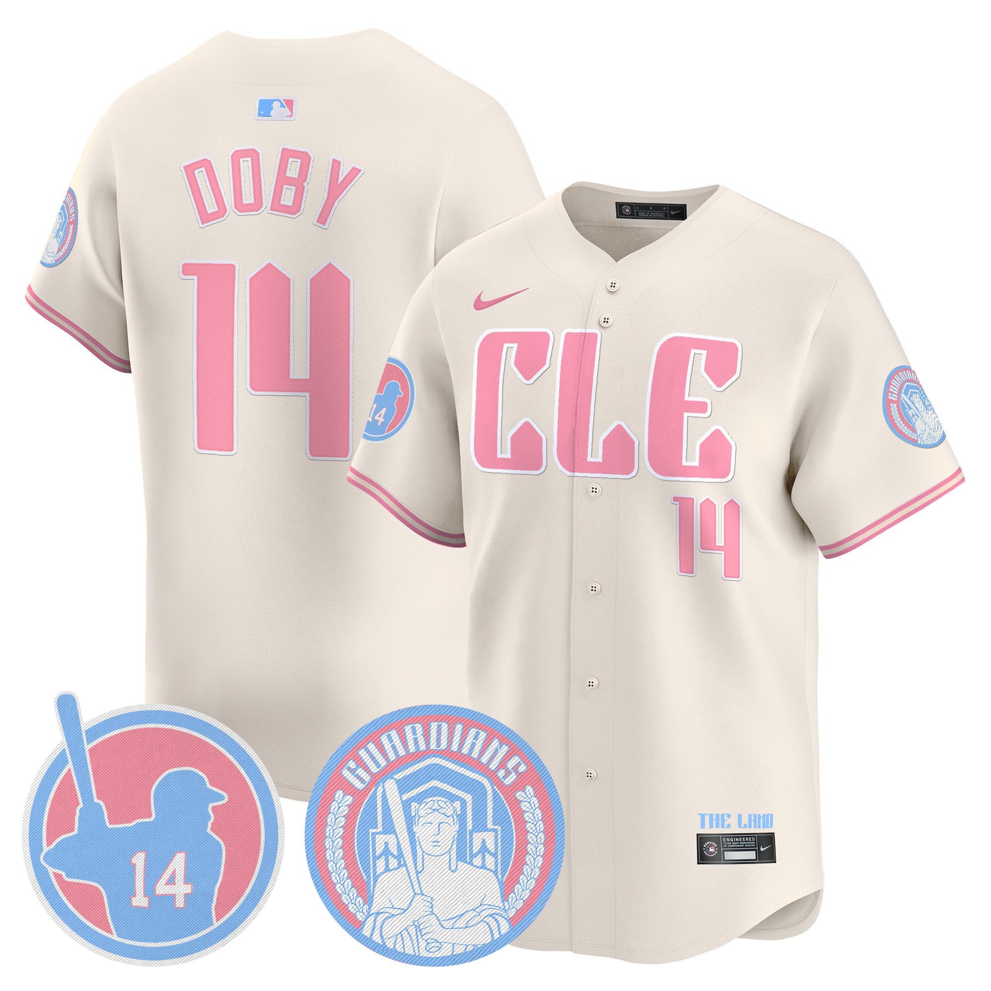 Unisex Cleveland Bubblegum Pink Vapor Premier Limited Jersey