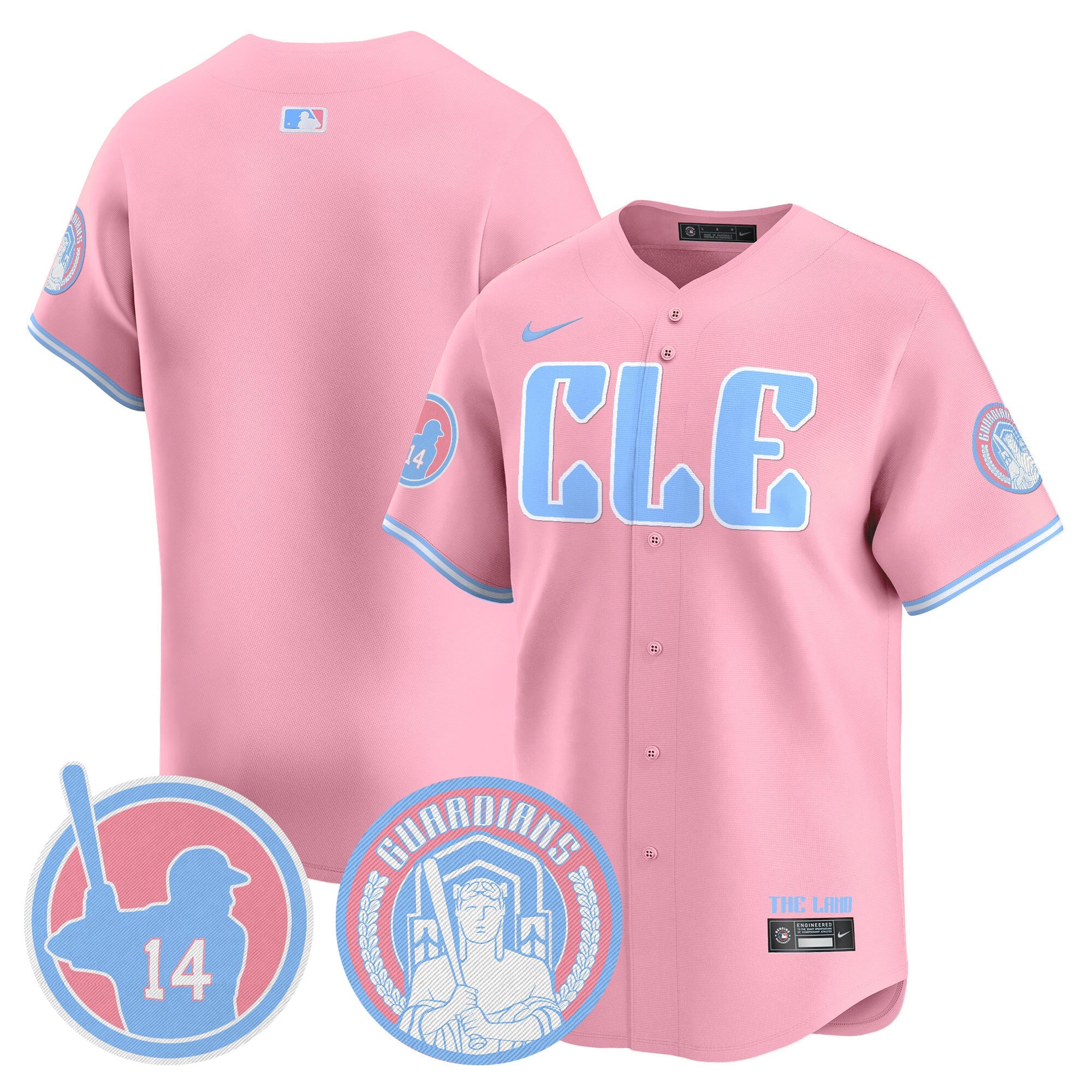 Unisex Cleveland Bubblegum Pink Vapor Premier Limited Jersey