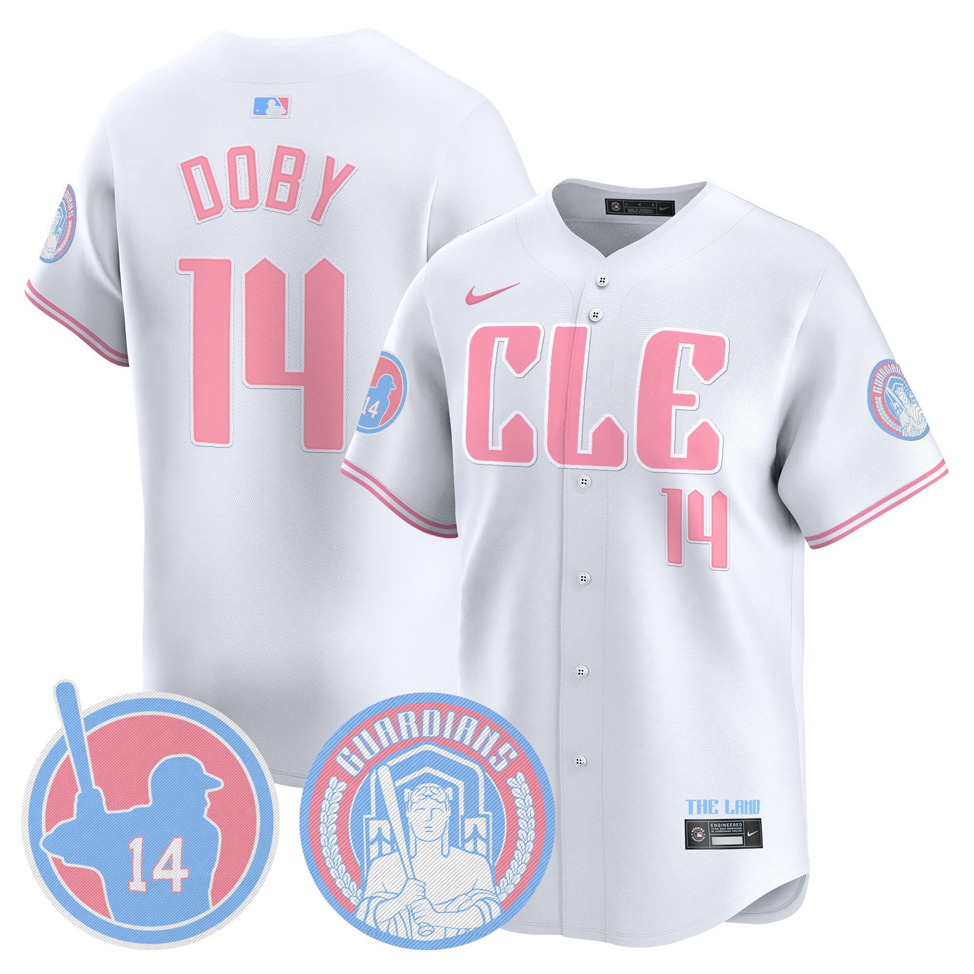 Unisex Cleveland Bubblegum Pink Vapor Premier Limited Jersey