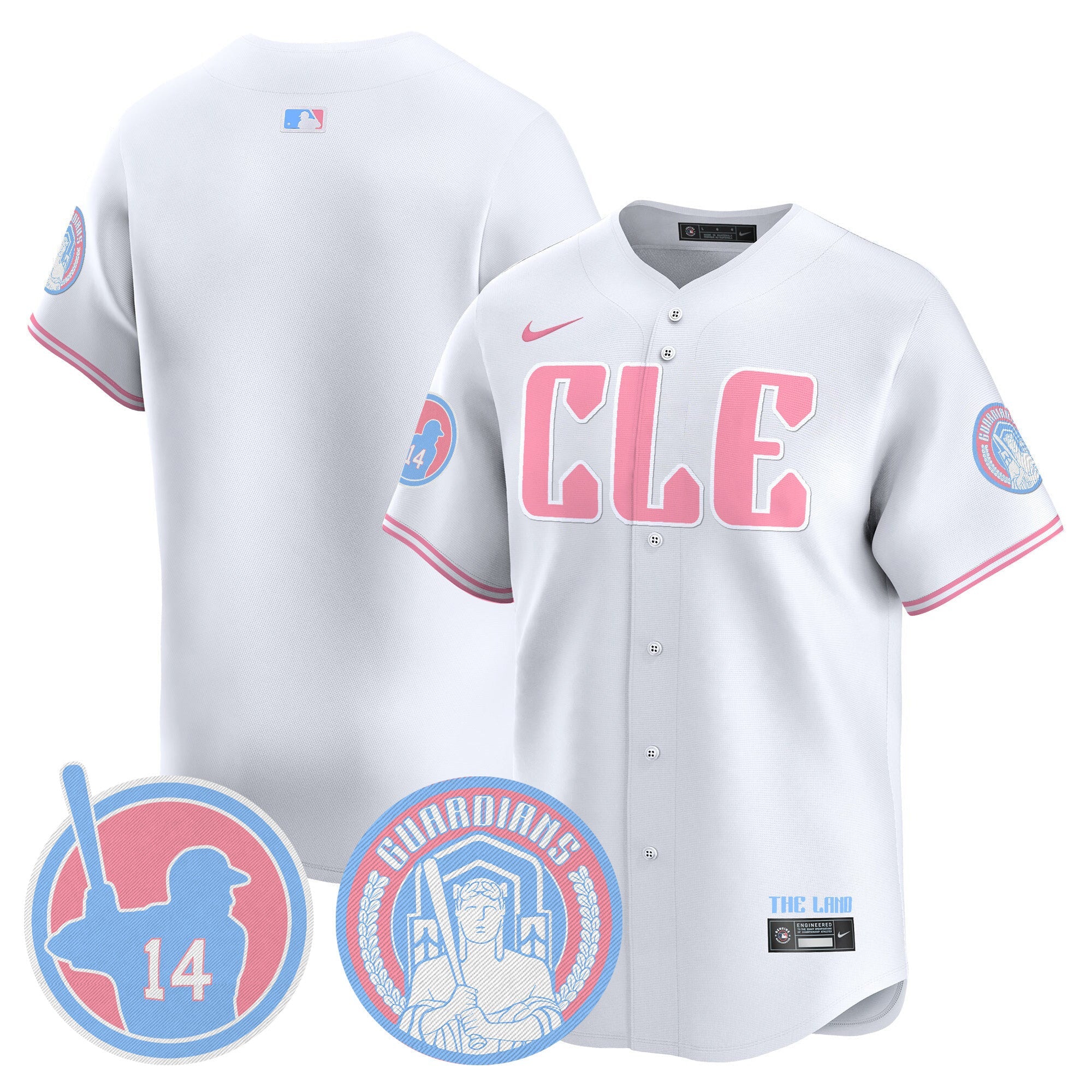 Unisex Cleveland Bubblegum Pink Vapor Premier Limited Jersey