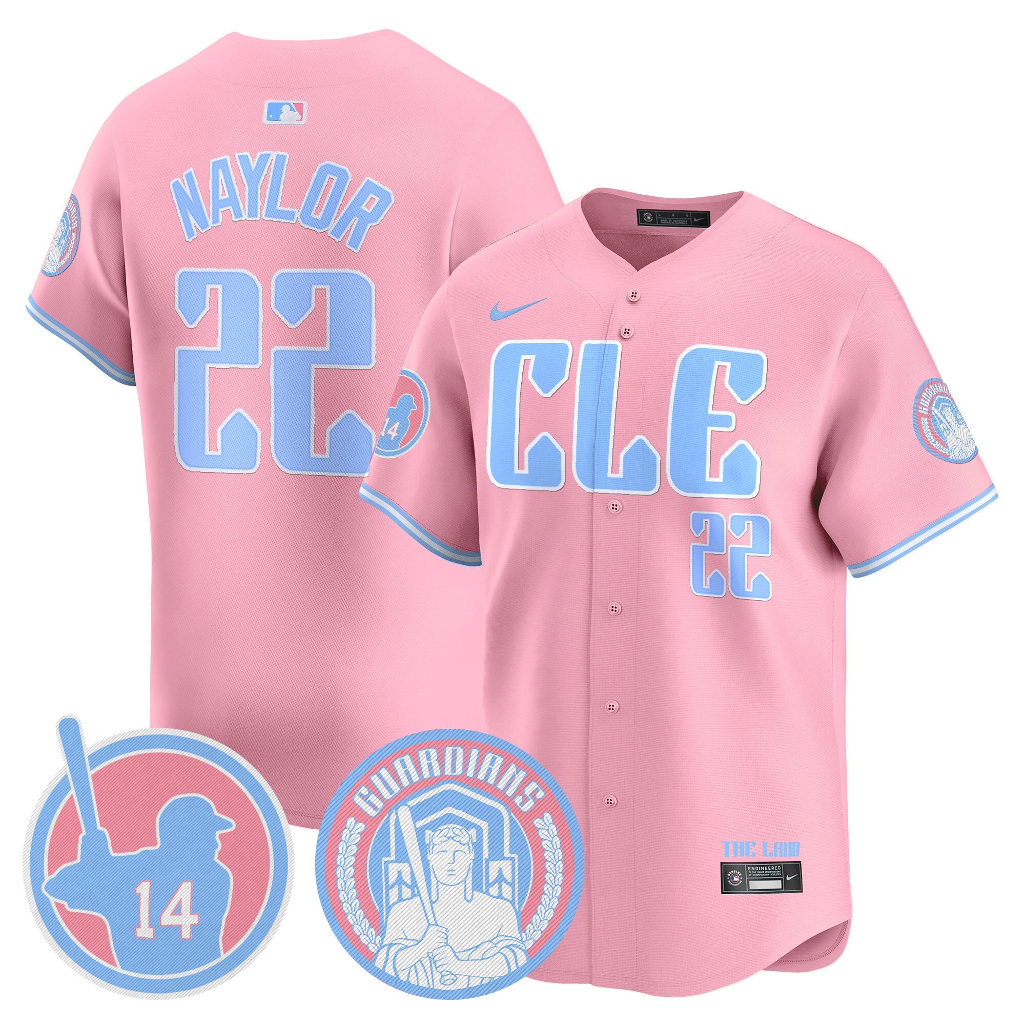 Unisex Cleveland Bubblegum Pink Vapor Premier Limited Jersey