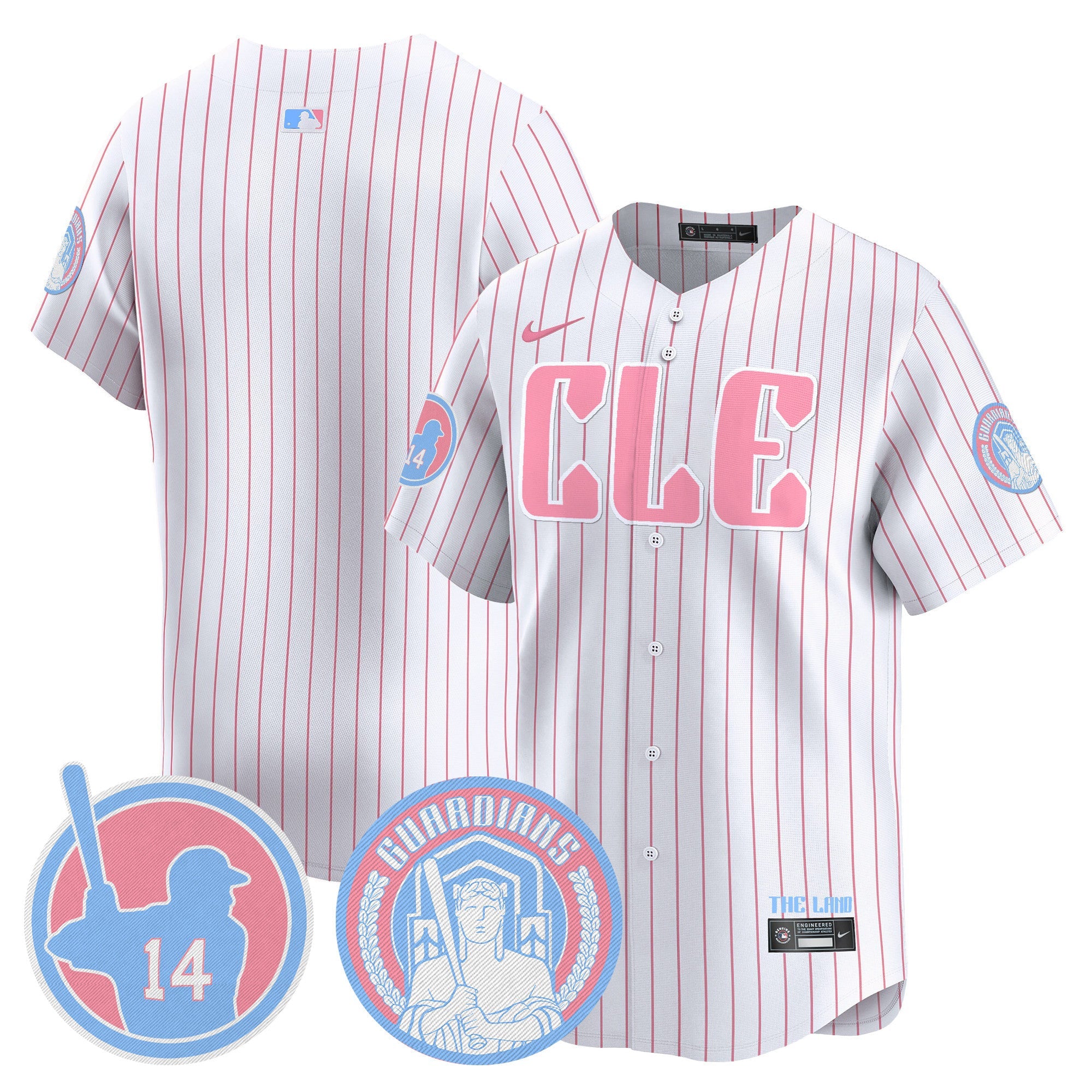 Unisex Cleveland Bubblegum Pink Vapor Premier Limited Jersey