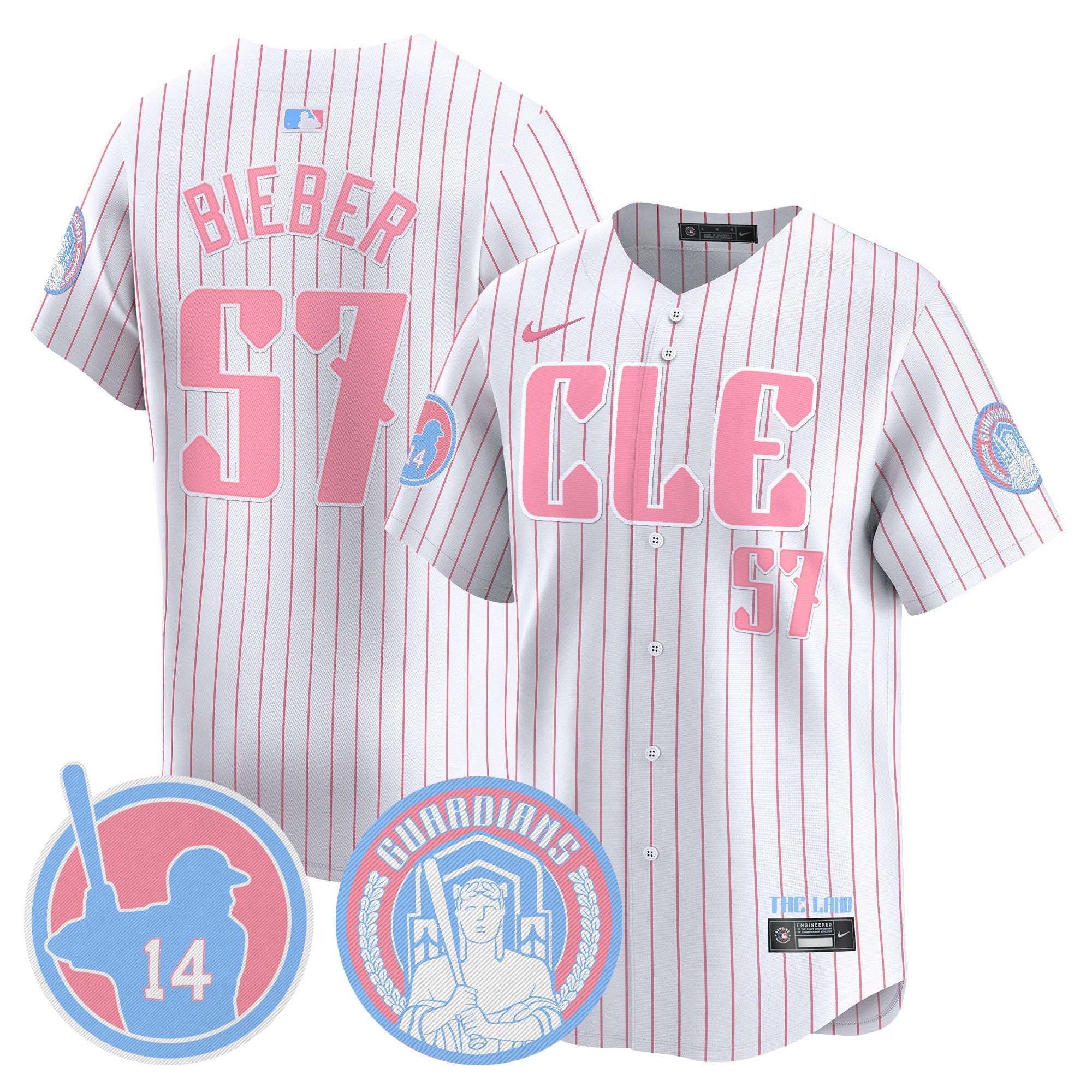 Unisex Cleveland Bubblegum Pink Vapor Premier Limited Jersey