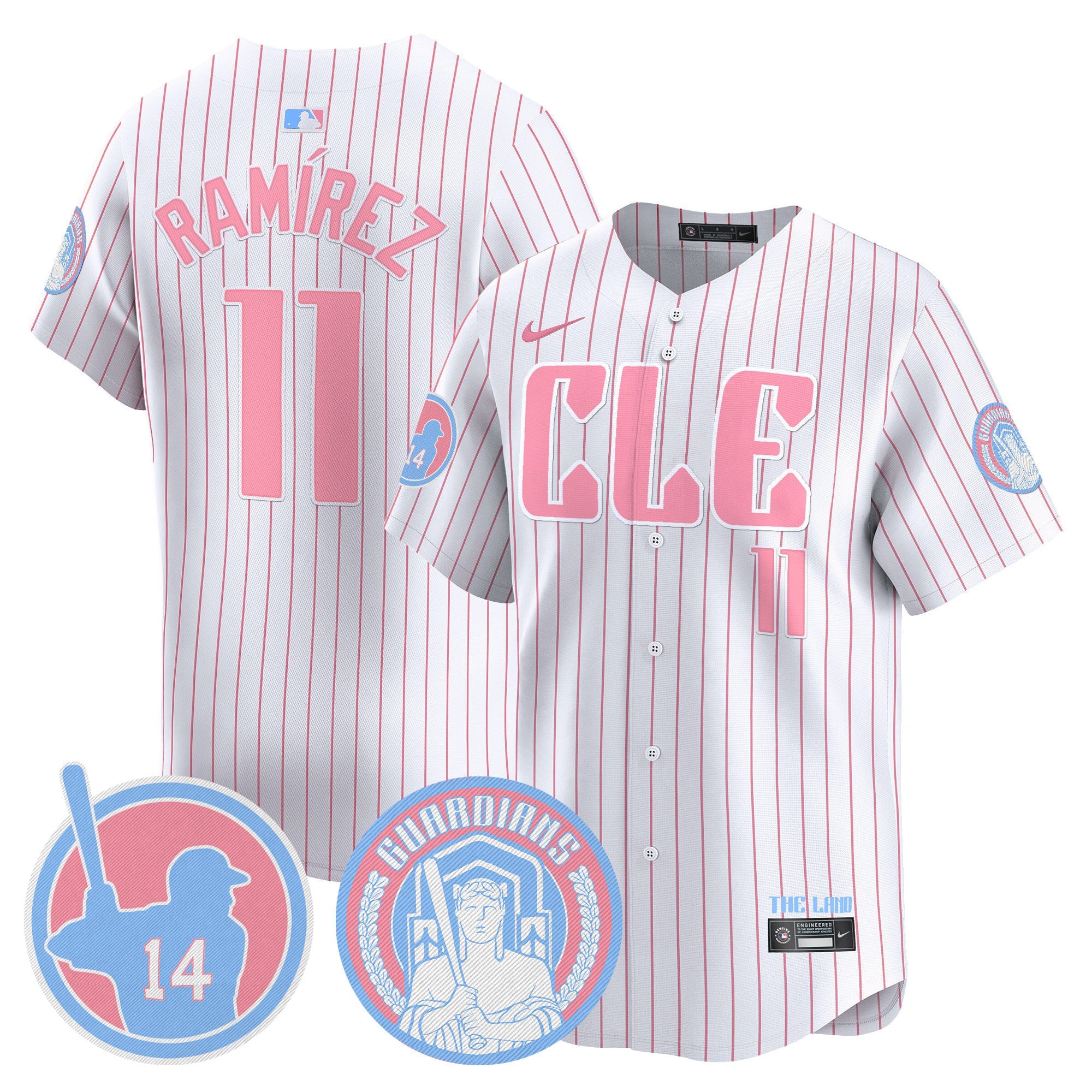 Unisex Cleveland Bubblegum Pink Vapor Premier Limited Jersey