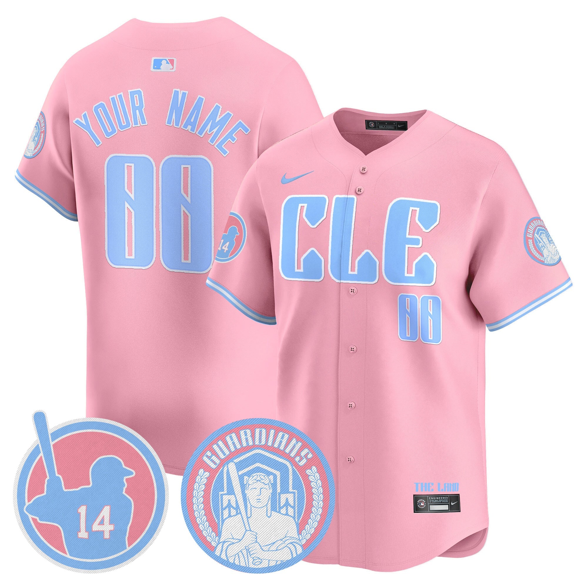 Cleveland Bubblegum Pink Vapor Premier Limited Custom Jersey