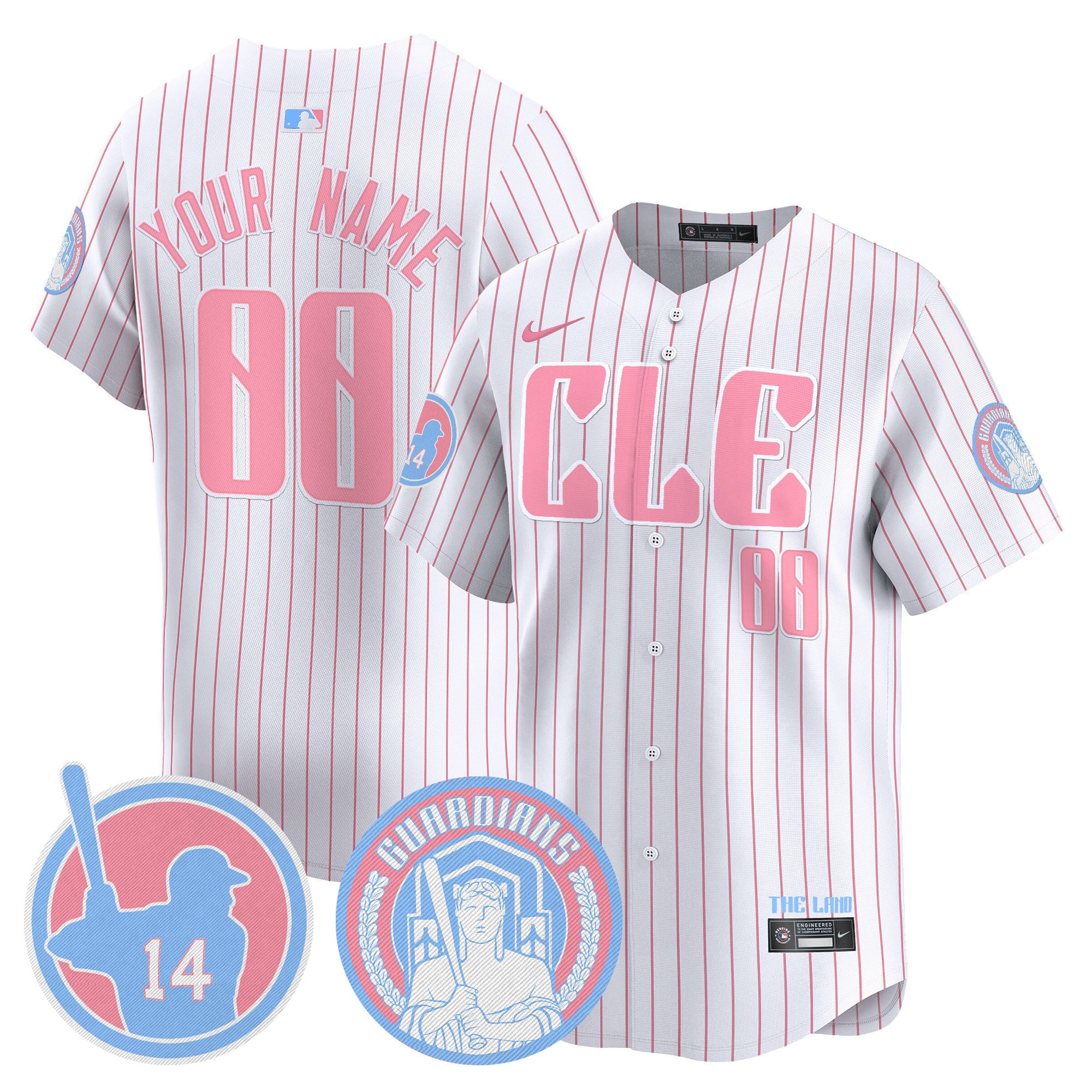 Cleveland Bubblegum Pink Vapor Premier Limited Custom Jersey