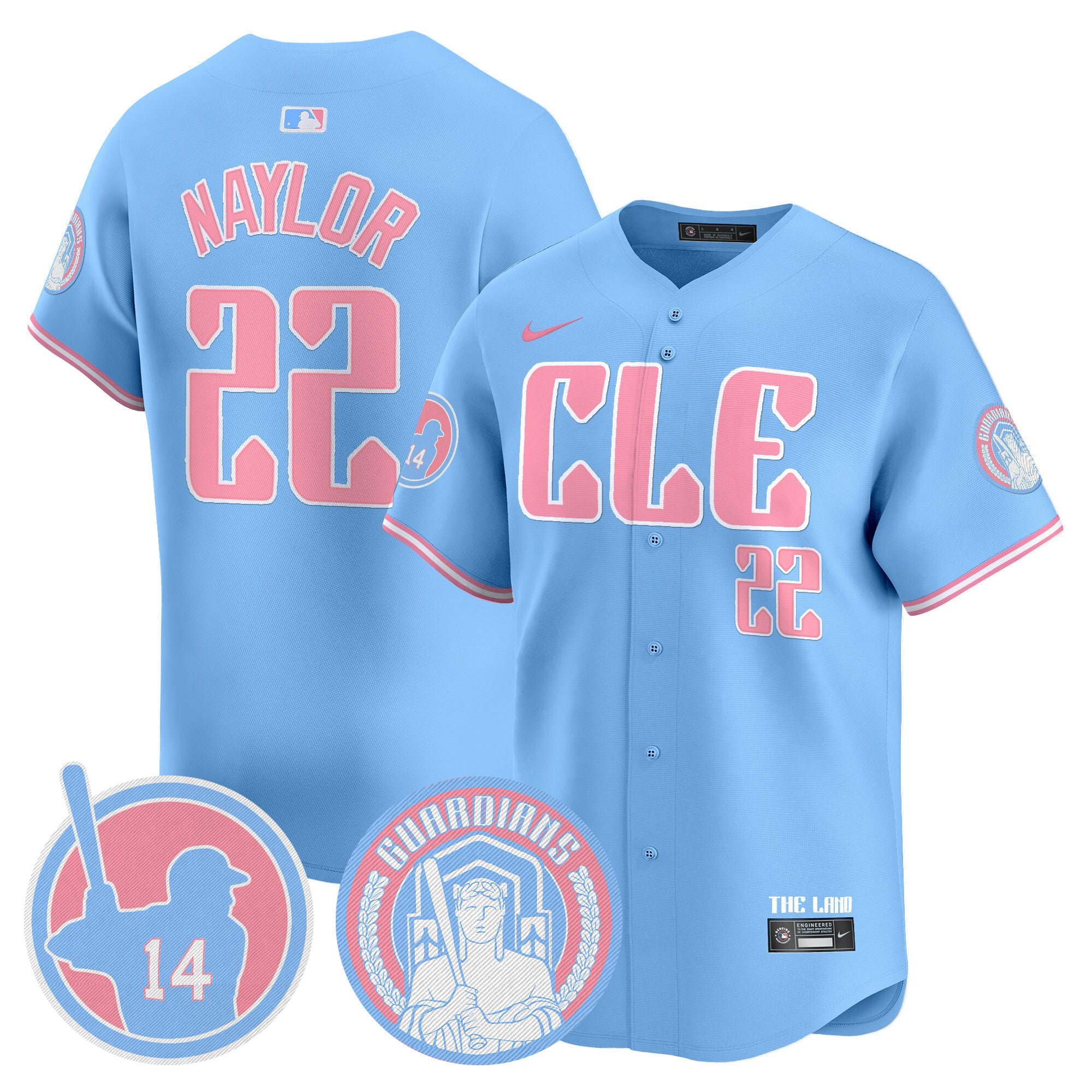 Unisex Cleveland Bubblegum Pink Vapor Premier Limited Jersey