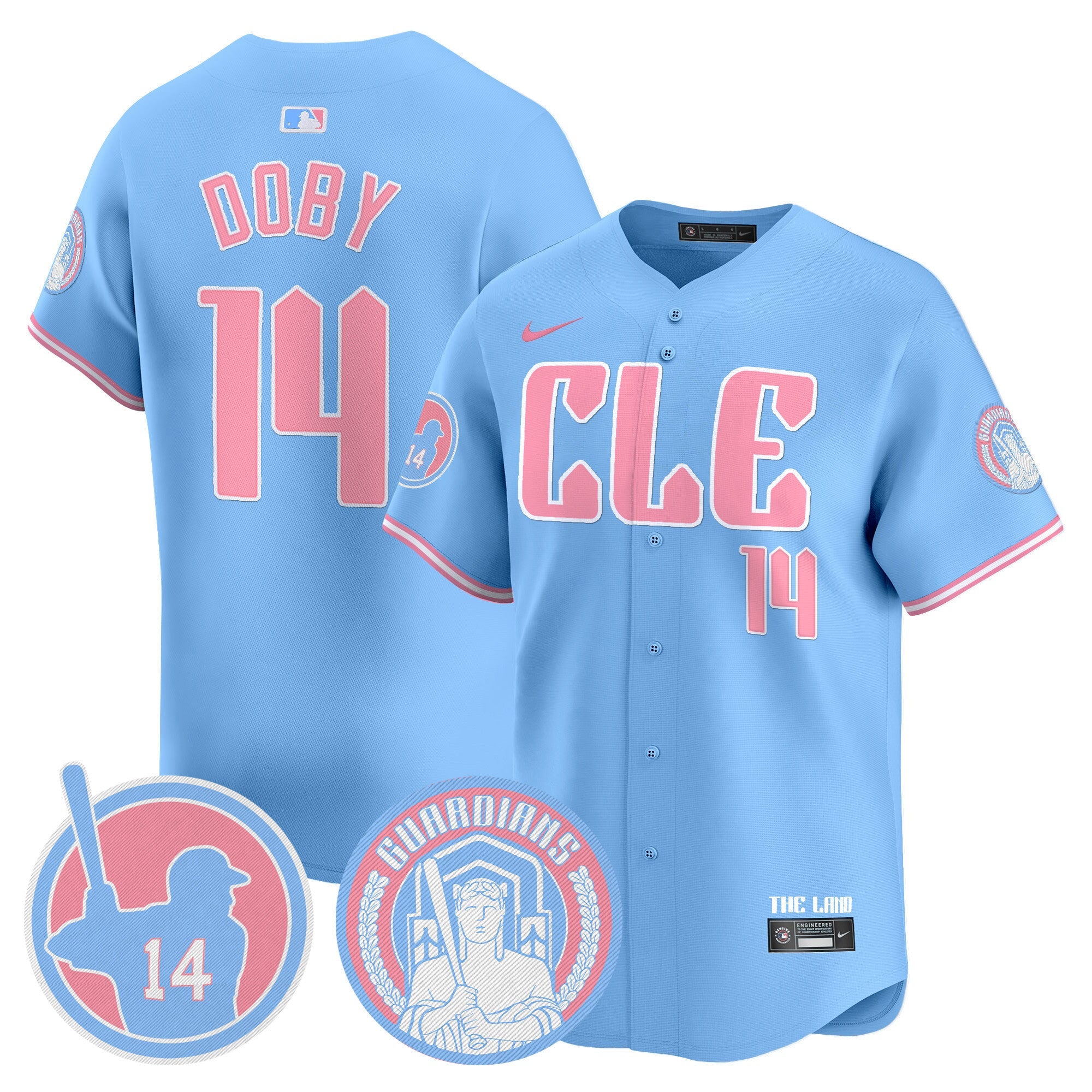 Unisex Cleveland Bubblegum Pink Vapor Premier Limited Jersey