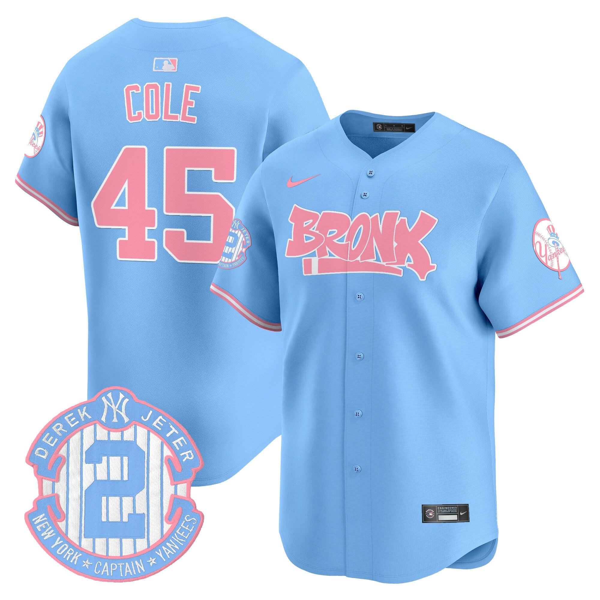 Unisex The Bronx Graffiti Bubblegum Pink Vapor Premier Limited Jersey