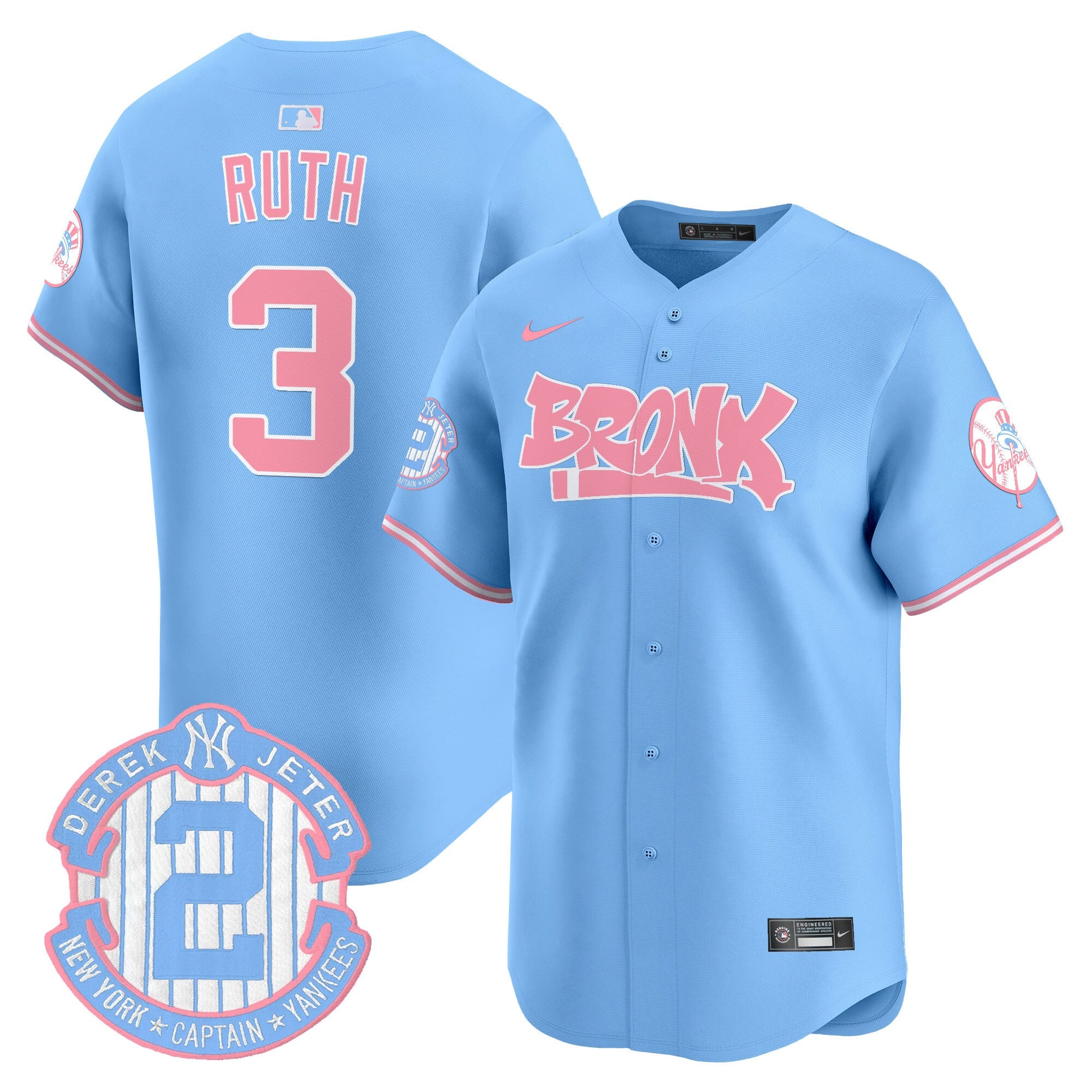 Unisex The Bronx Graffiti Bubblegum Pink Vapor Premier Limited Jersey