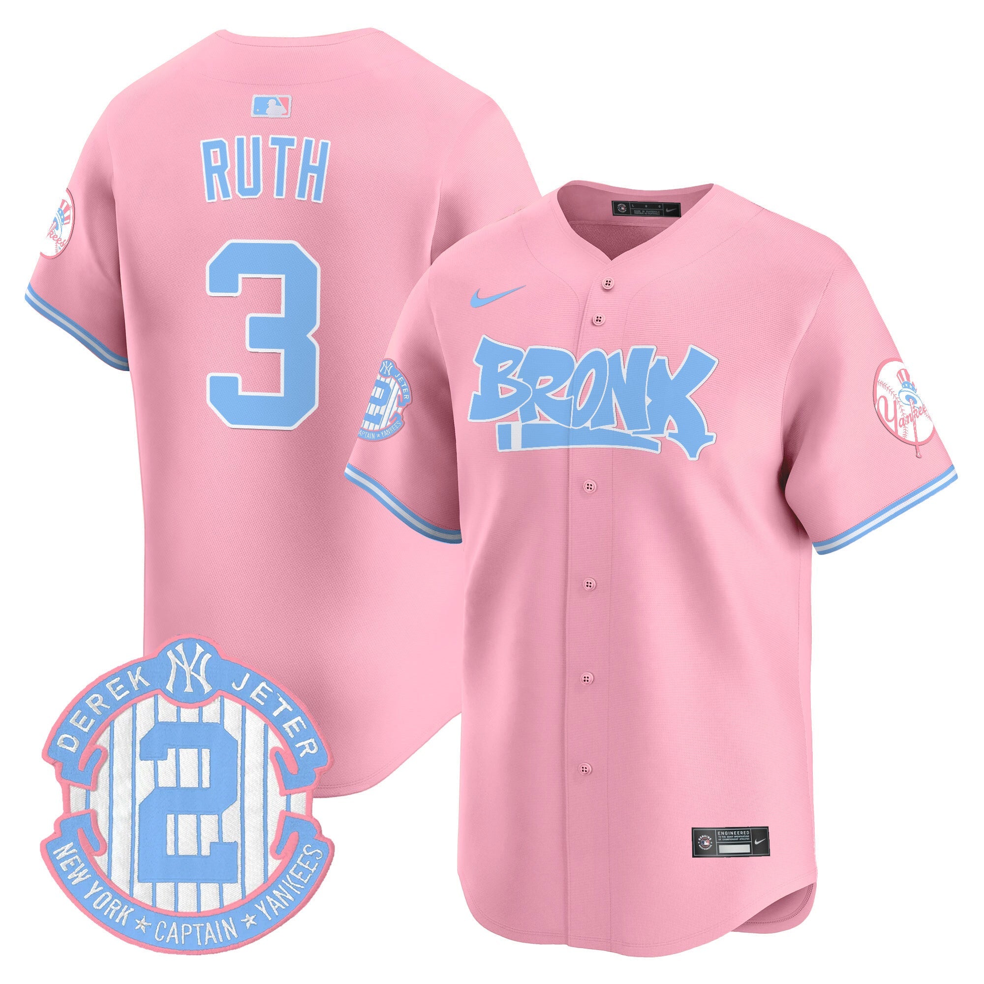 Unisex The Bronx Graffiti Bubblegum Pink Vapor Premier Limited Jersey