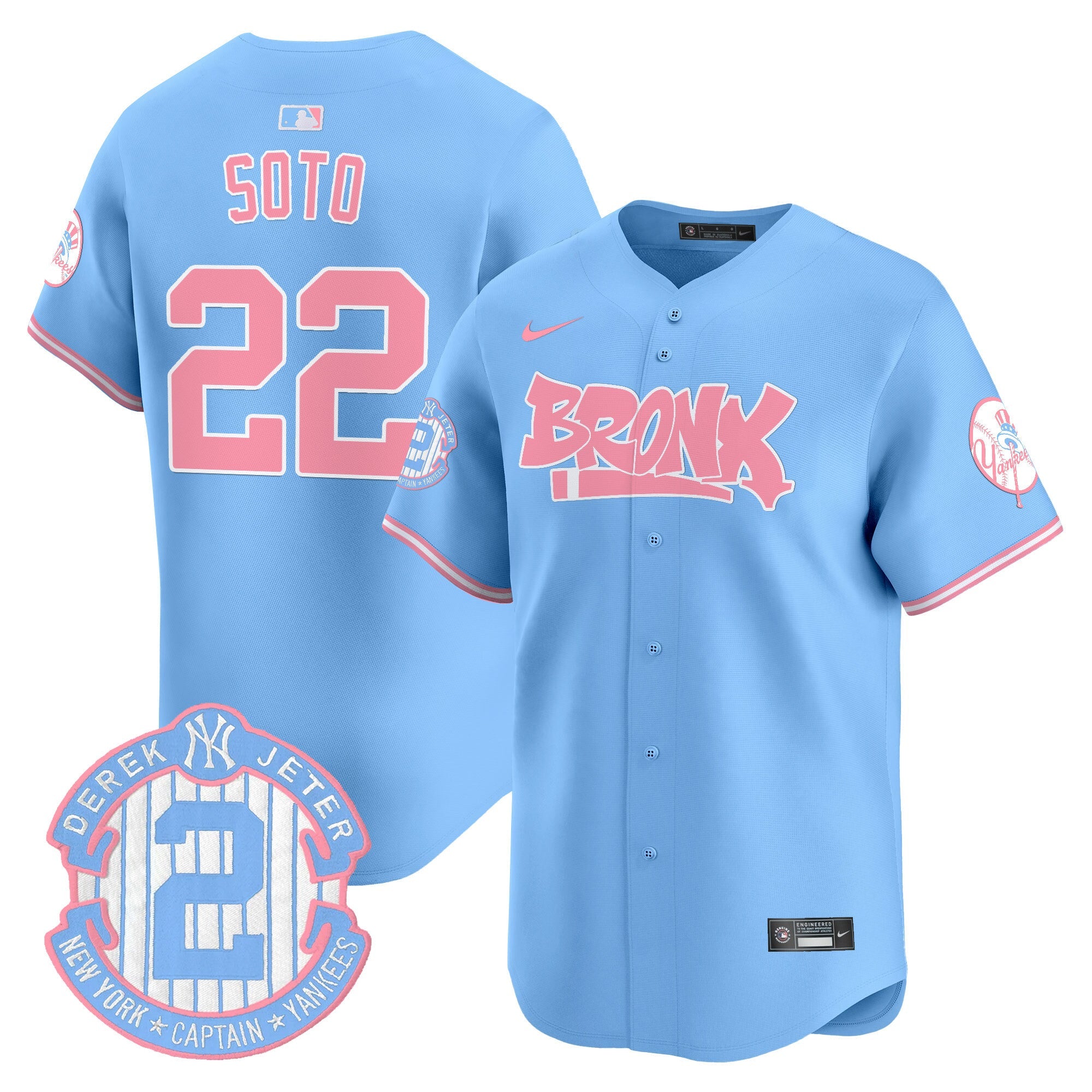 Unisex The Bronx Graffiti Bubblegum Pink Vapor Premier Limited Jersey