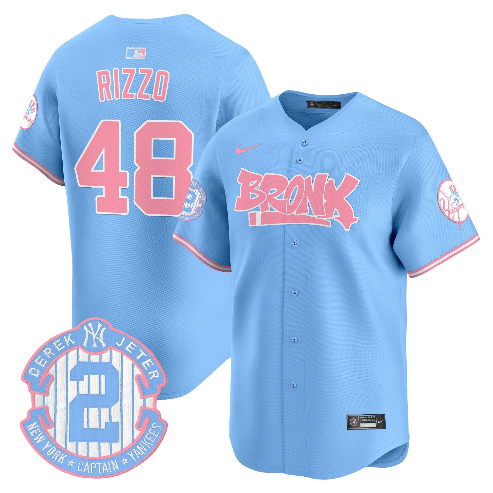 Unisex The Bronx Graffiti Bubblegum Pink Vapor Premier Limited Jersey