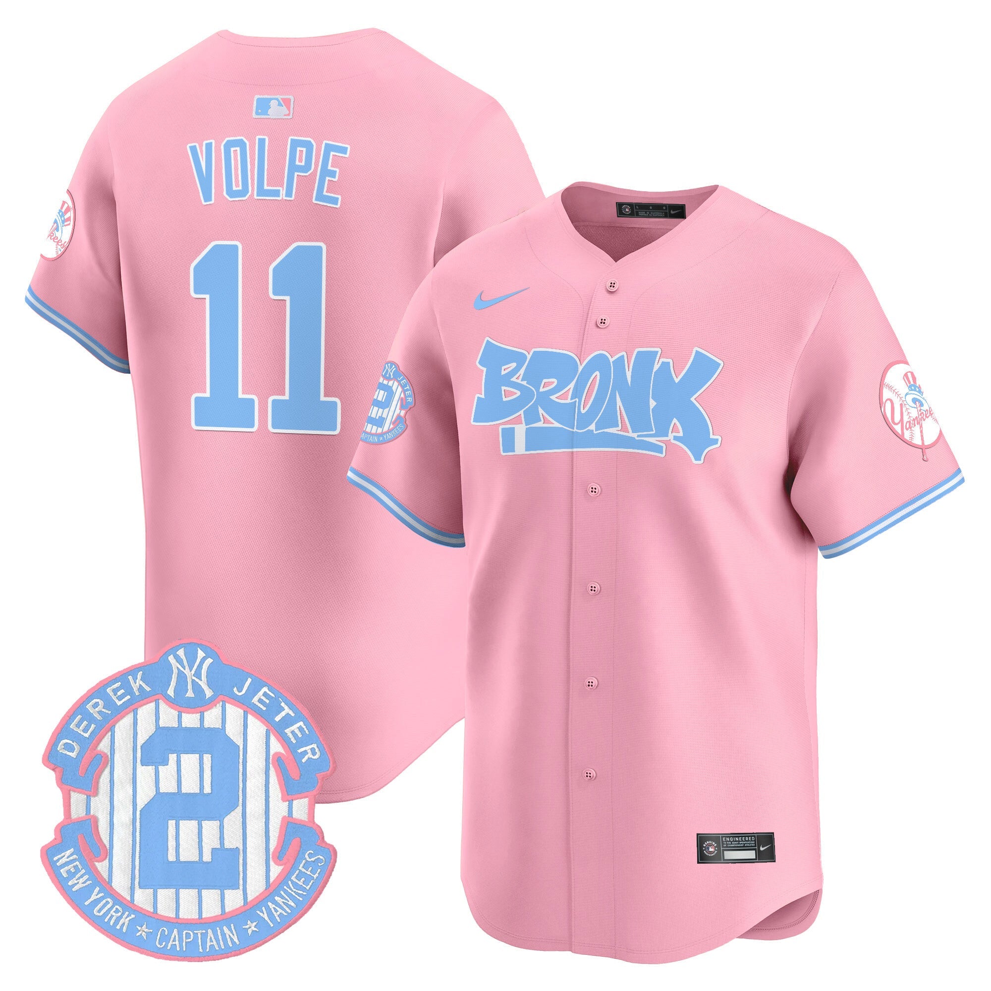Unisex The Bronx Graffiti Bubblegum Pink Vapor Premier Limited Jersey