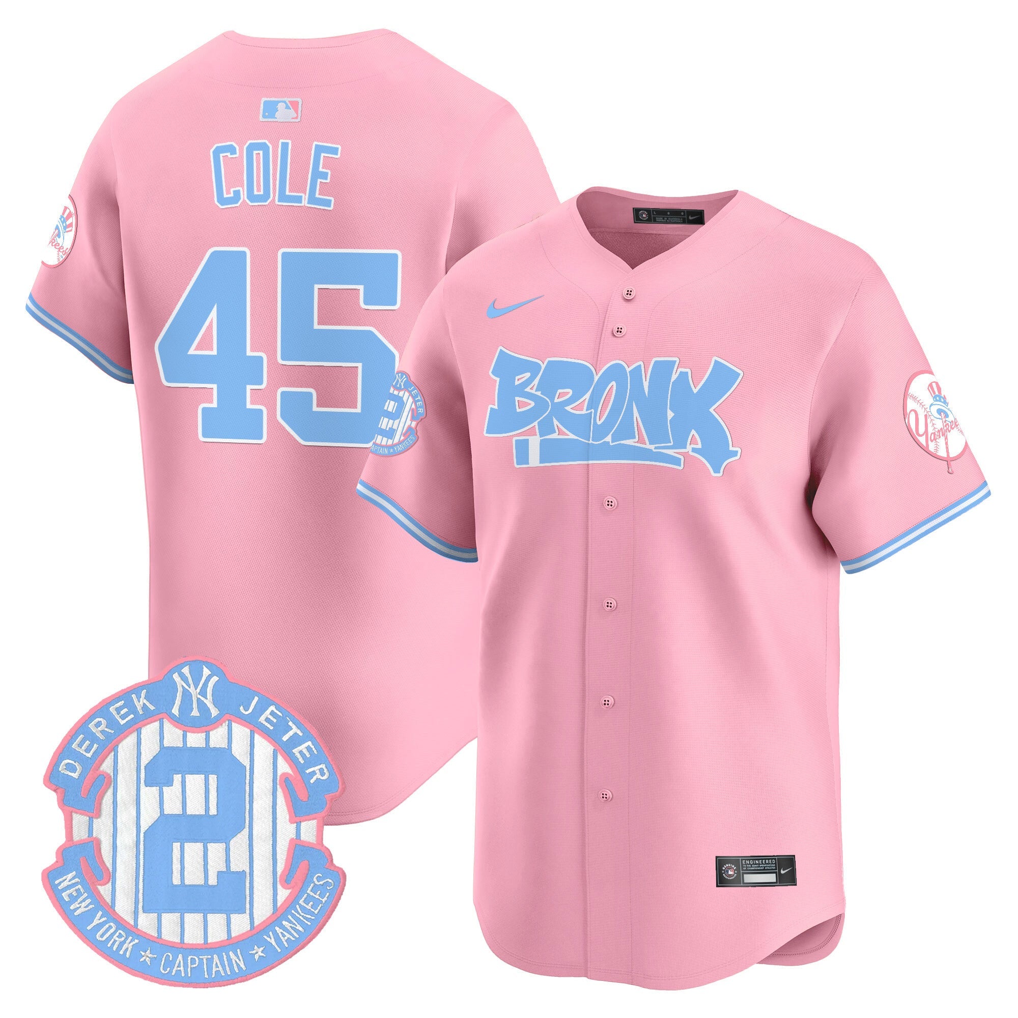 Unisex The Bronx Graffiti Bubblegum Pink Vapor Premier Limited Jersey