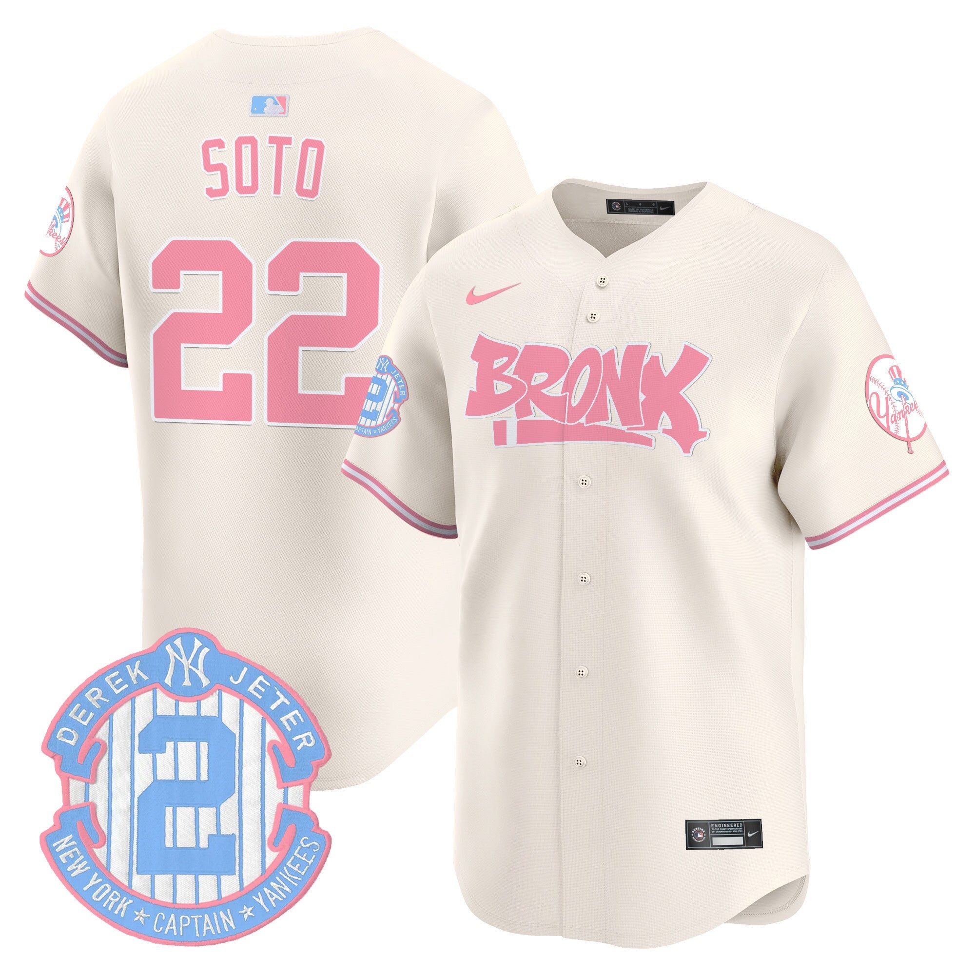 Unisex The Bronx Graffiti Bubblegum Pink Vapor Premier Limited Jersey