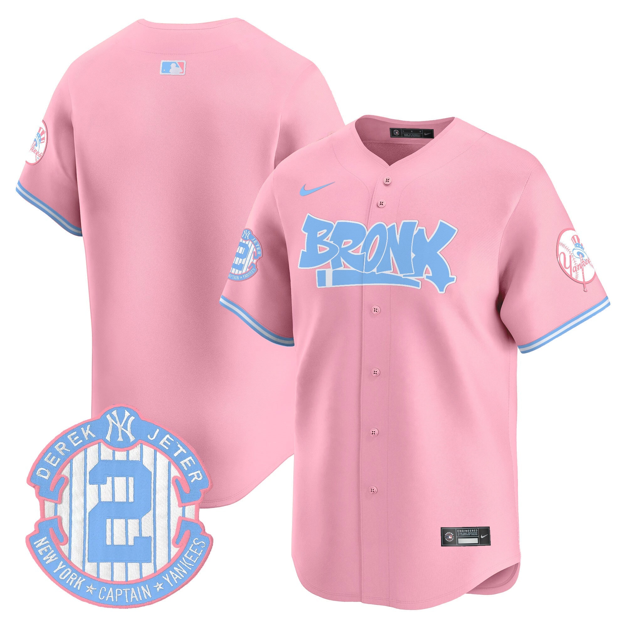 Unisex The Bronx Graffiti Bubblegum Pink Vapor Premier Limited Jersey