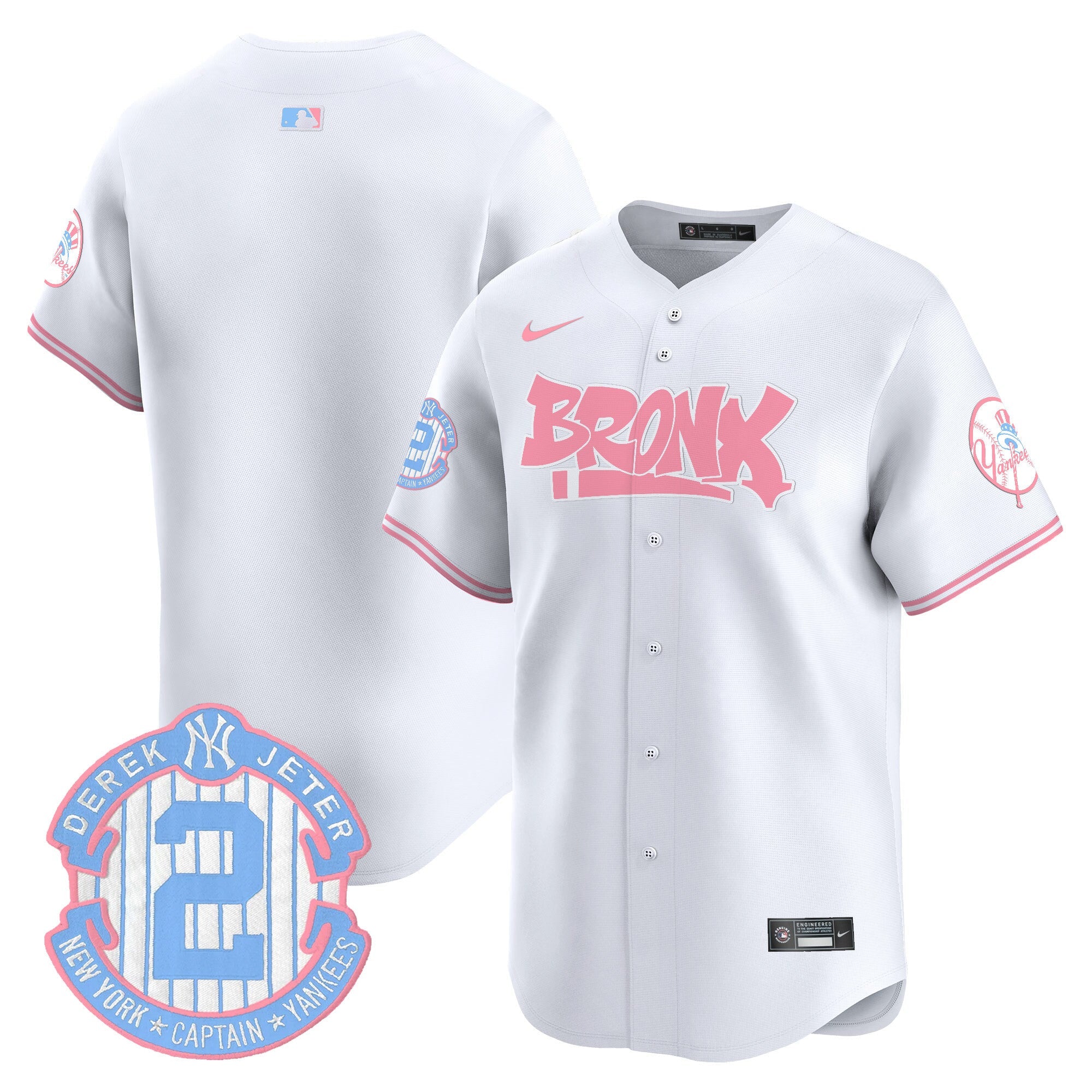 Unisex The Bronx Graffiti Bubblegum Pink Vapor Premier Limited Jersey