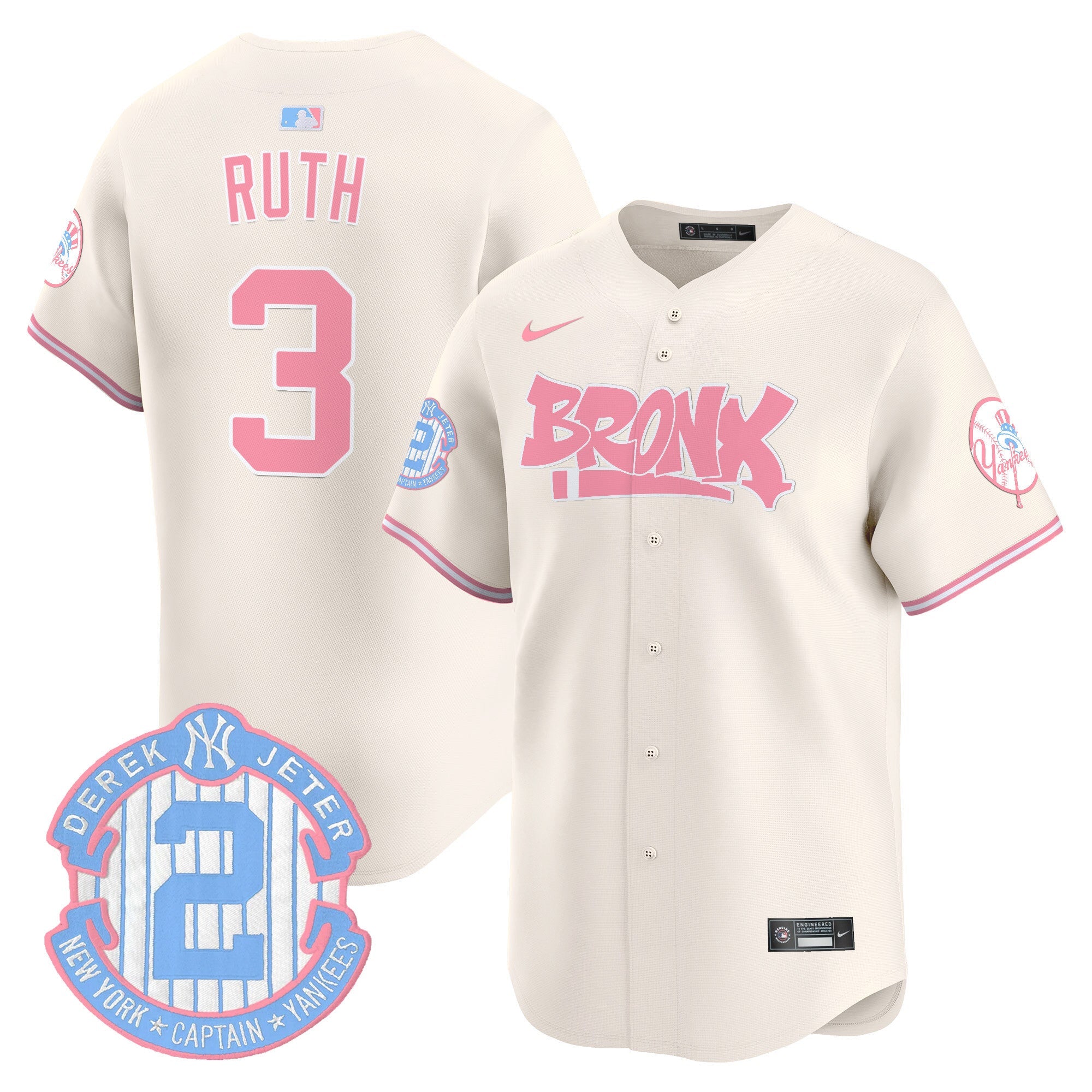 Unisex The Bronx Graffiti Bubblegum Pink Vapor Premier Limited Jersey