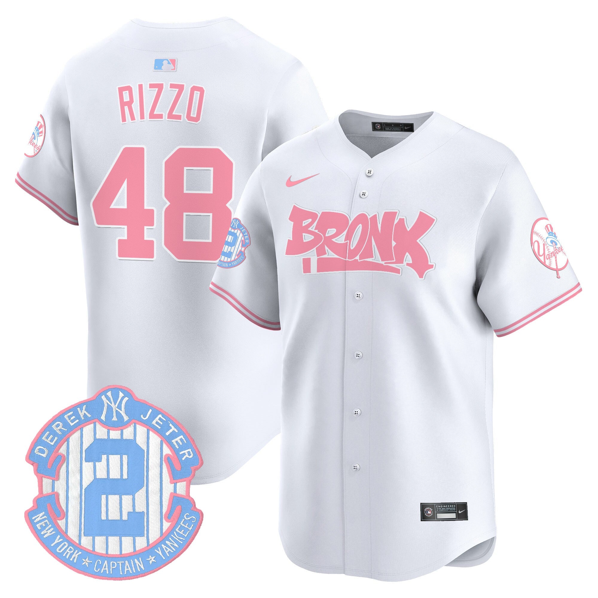 Unisex The Bronx Graffiti Bubblegum Pink Vapor Premier Limited Jersey