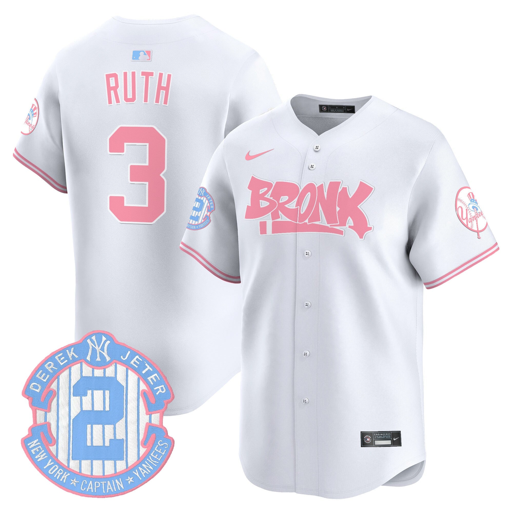 Unisex The Bronx Graffiti Bubblegum Pink Vapor Premier Limited Jersey