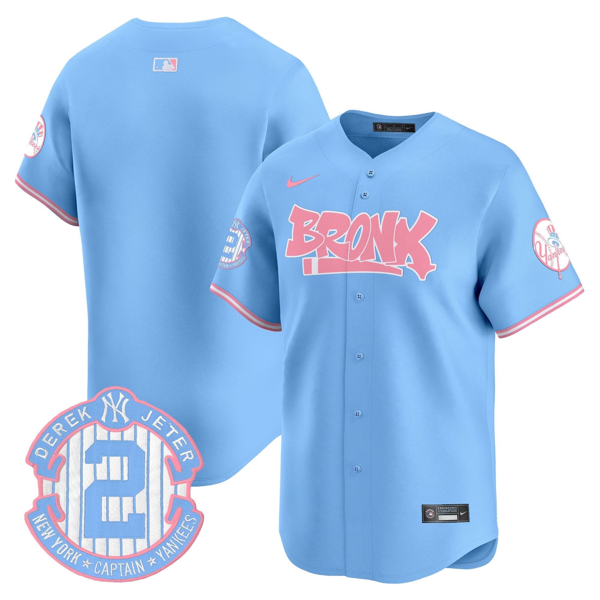 Unisex The Bronx Graffiti Bubblegum Pink Vapor Premier Limited Jersey