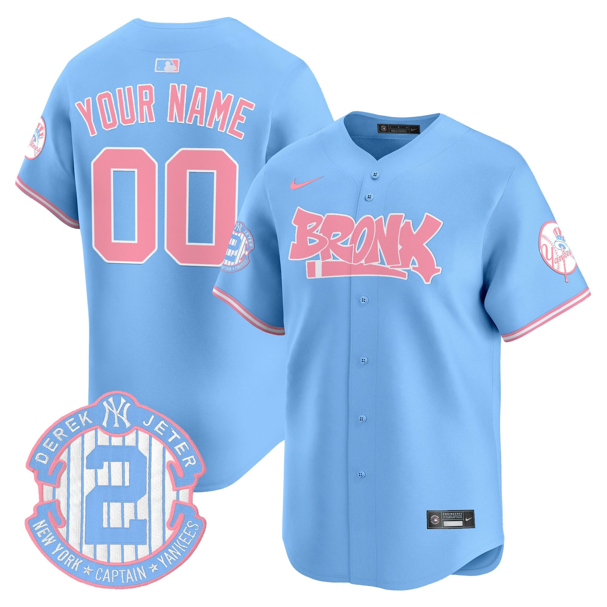 The Bronx Graffiti Bubblegum Pink Vapor Premier Limited Custom Jersey