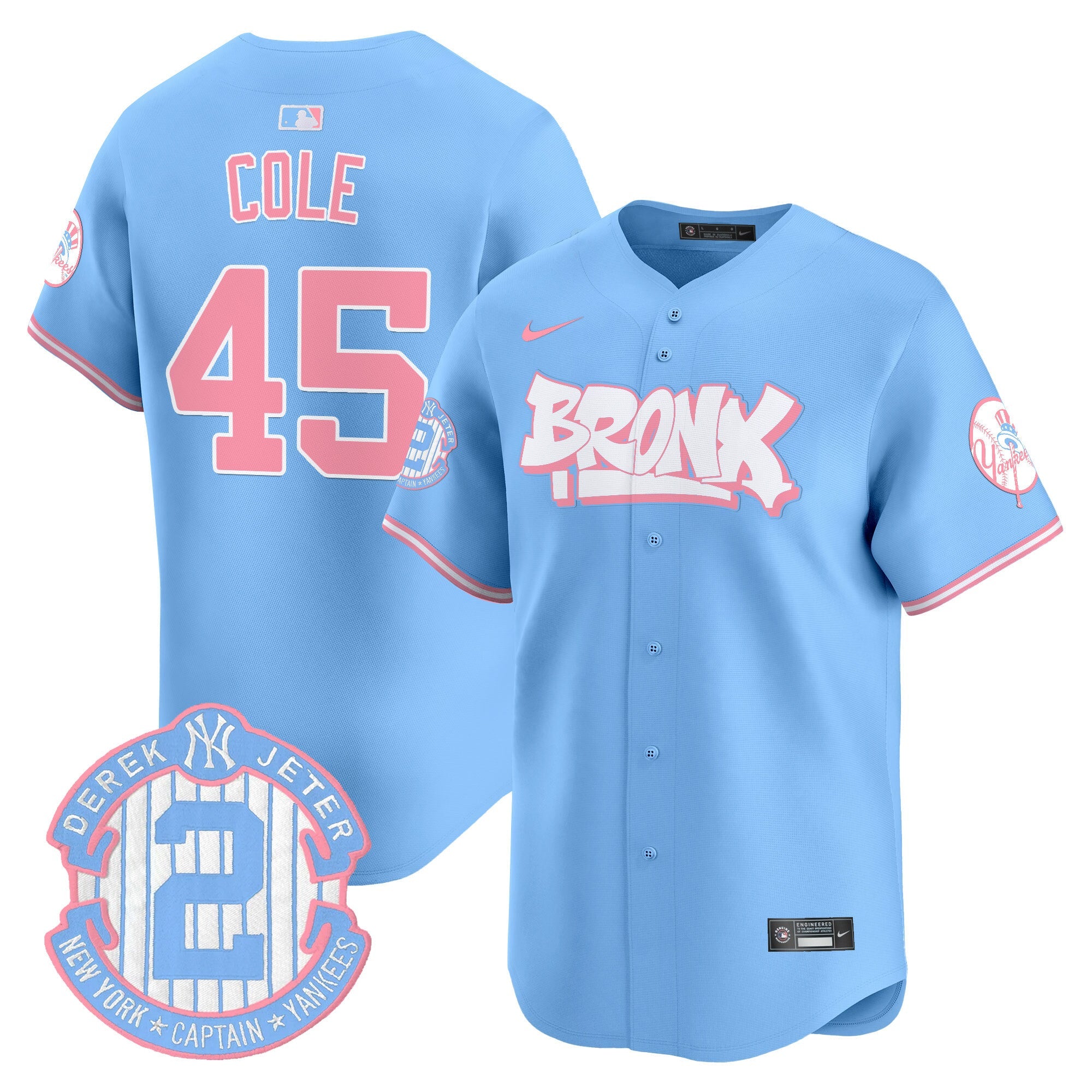 Unisex The Bronx Graffiti Bubblegum Pink Vapor Premier Limited Jersey V2