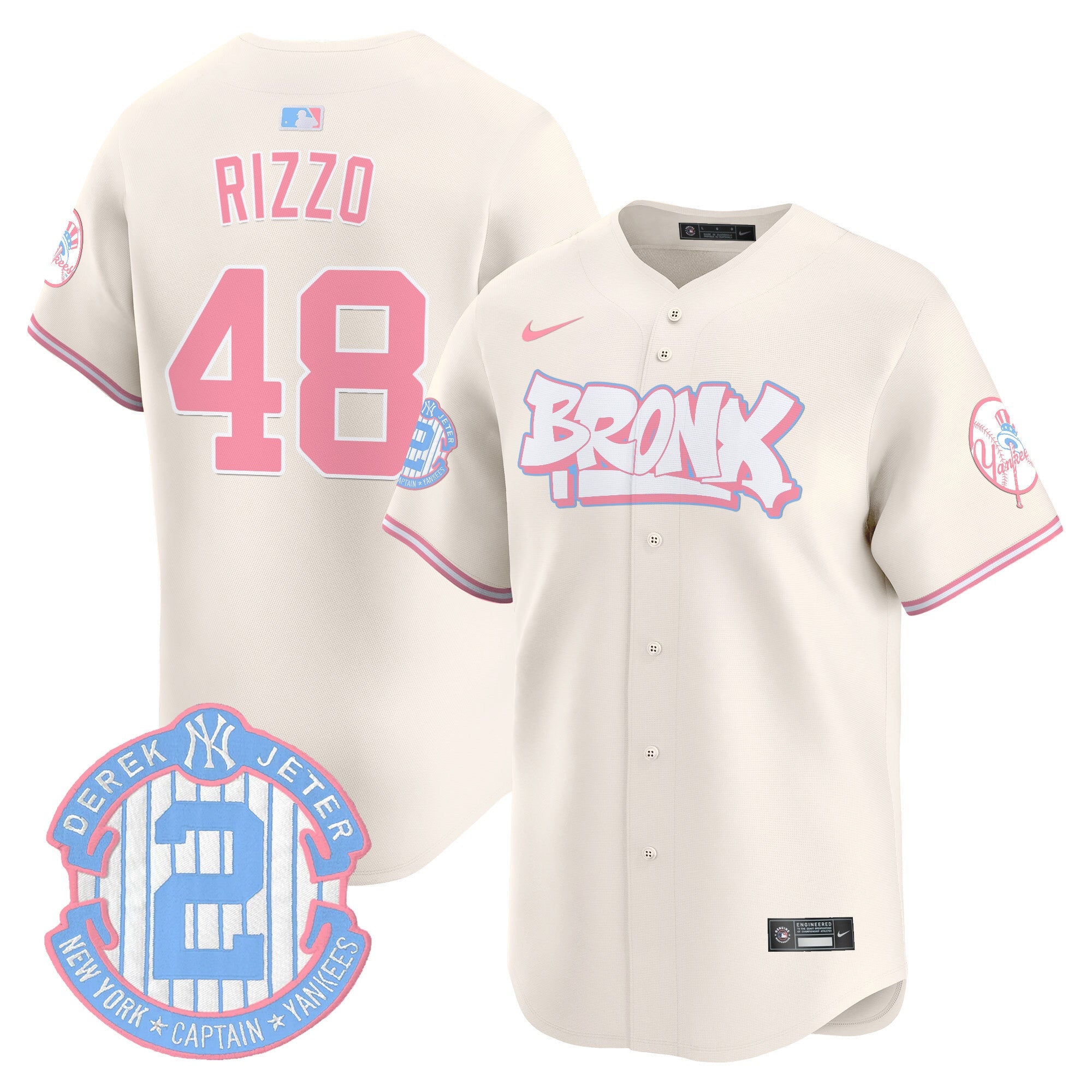 Unisex The Bronx Graffiti Bubblegum Pink Vapor Premier Limited Jersey V2