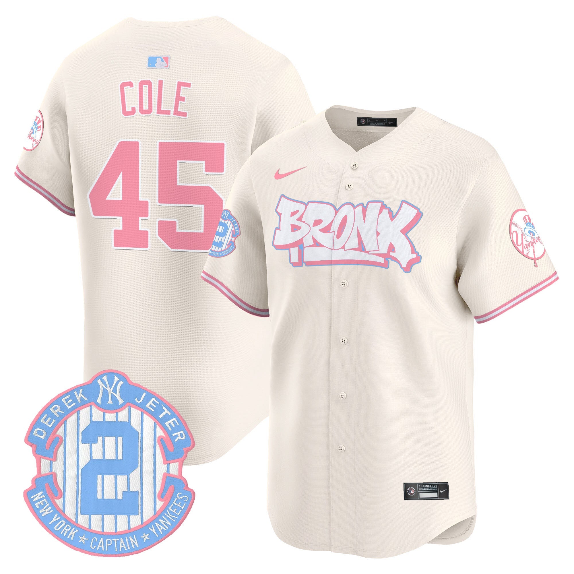 Unisex The Bronx Graffiti Bubblegum Pink Vapor Premier Limited Jersey V2