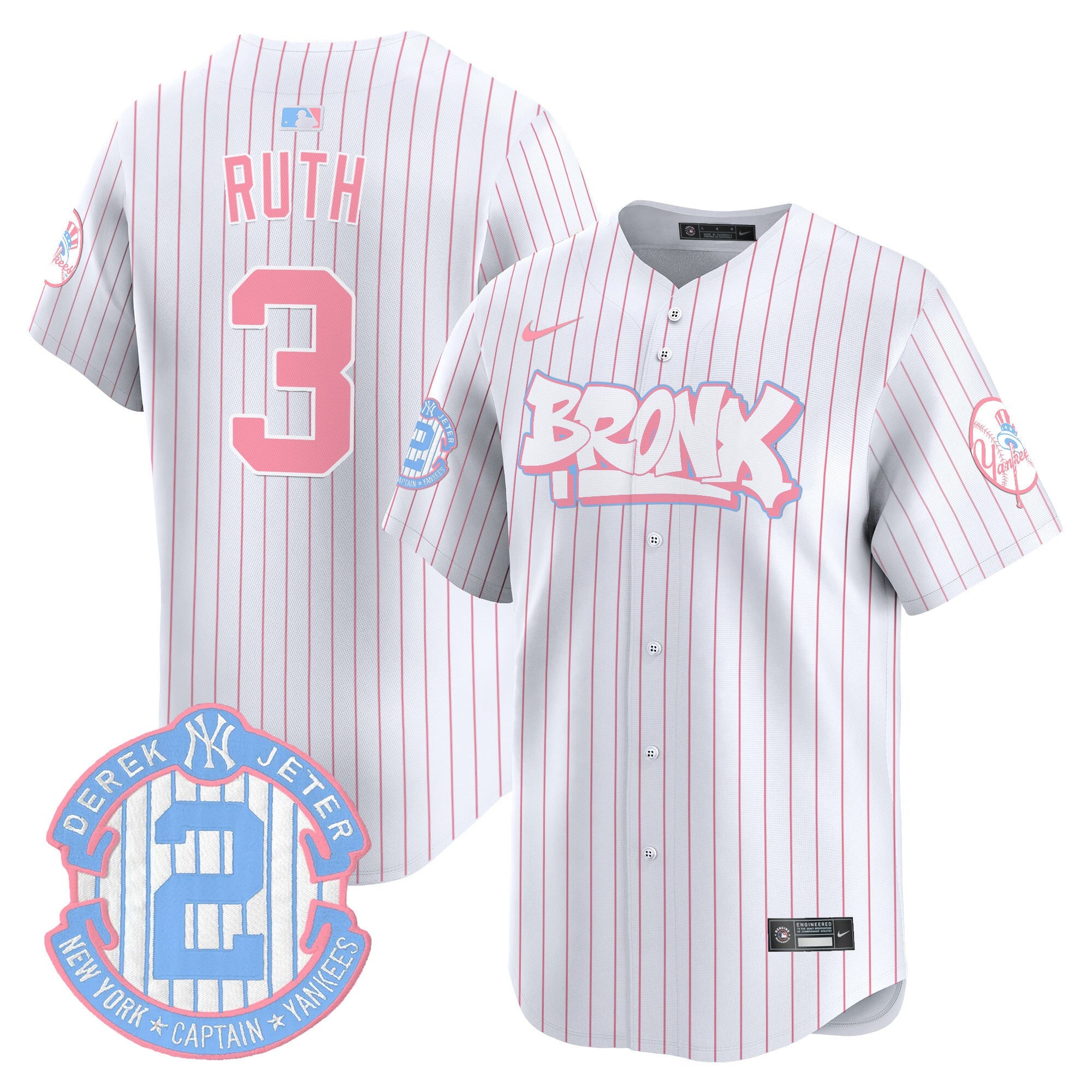 Unisex The Bronx Graffiti Bubblegum Pink Vapor Premier Limited Jersey V2