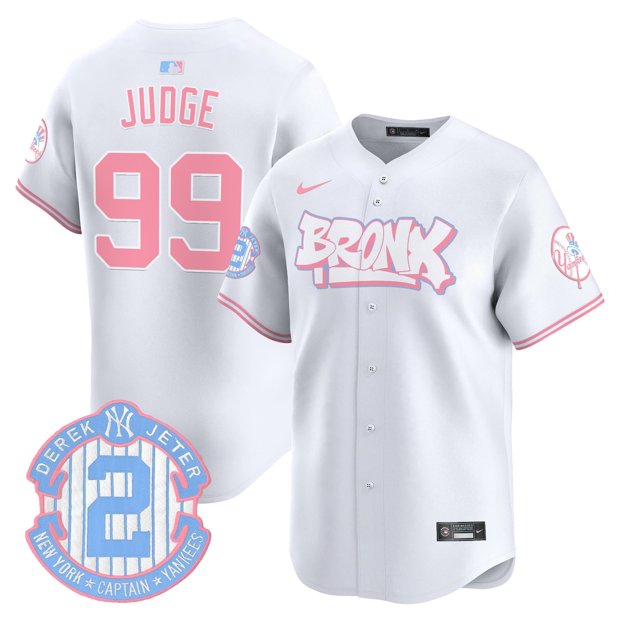 Unisex The Bronx Graffiti Bubblegum Pink Vapor Premier Limited Jersey V2
