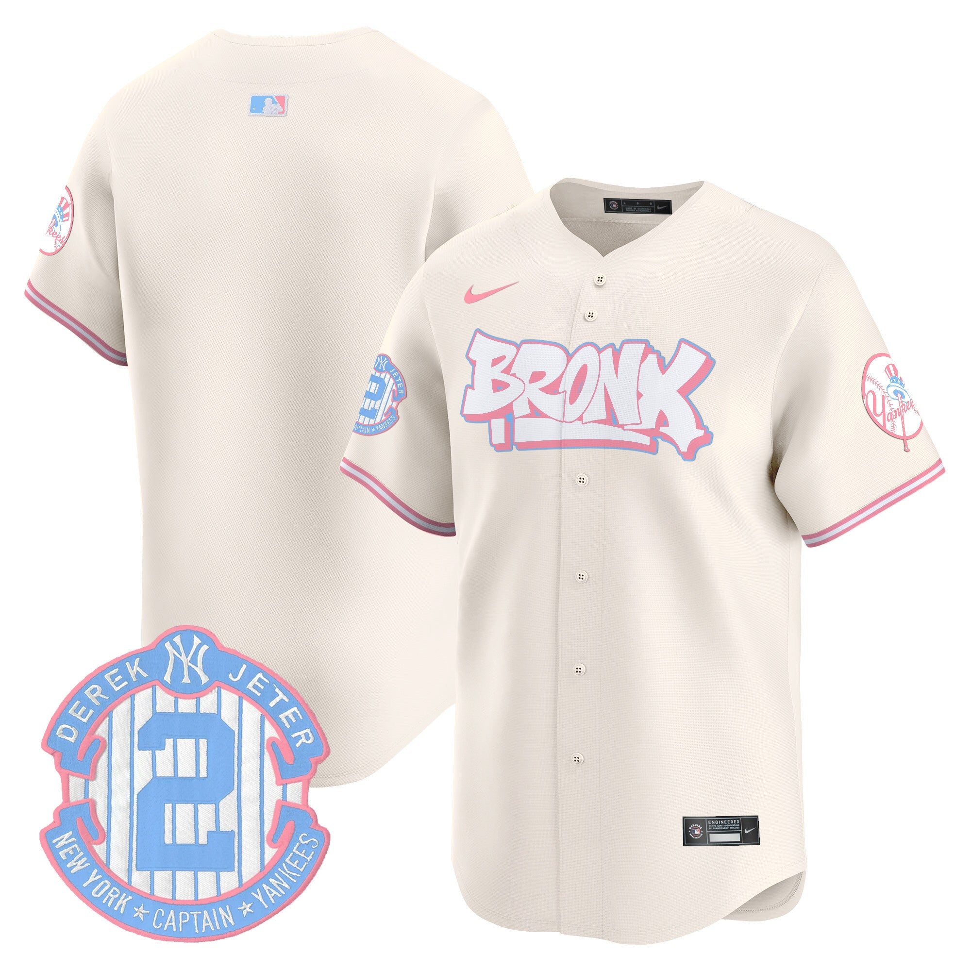 Unisex The Bronx Graffiti Bubblegum Pink Vapor Premier Limited Jersey V2