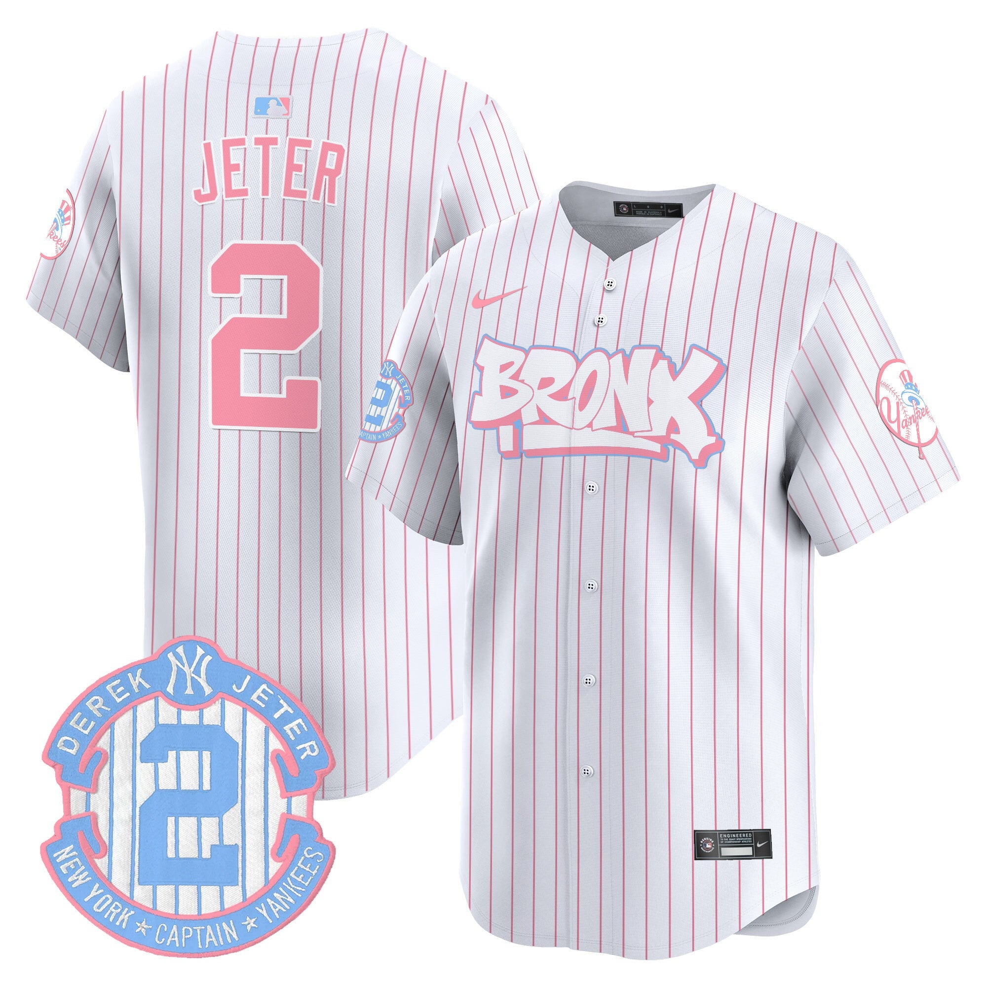Unisex The Bronx Graffiti Bubblegum Pink Vapor Premier Limited Jersey V2