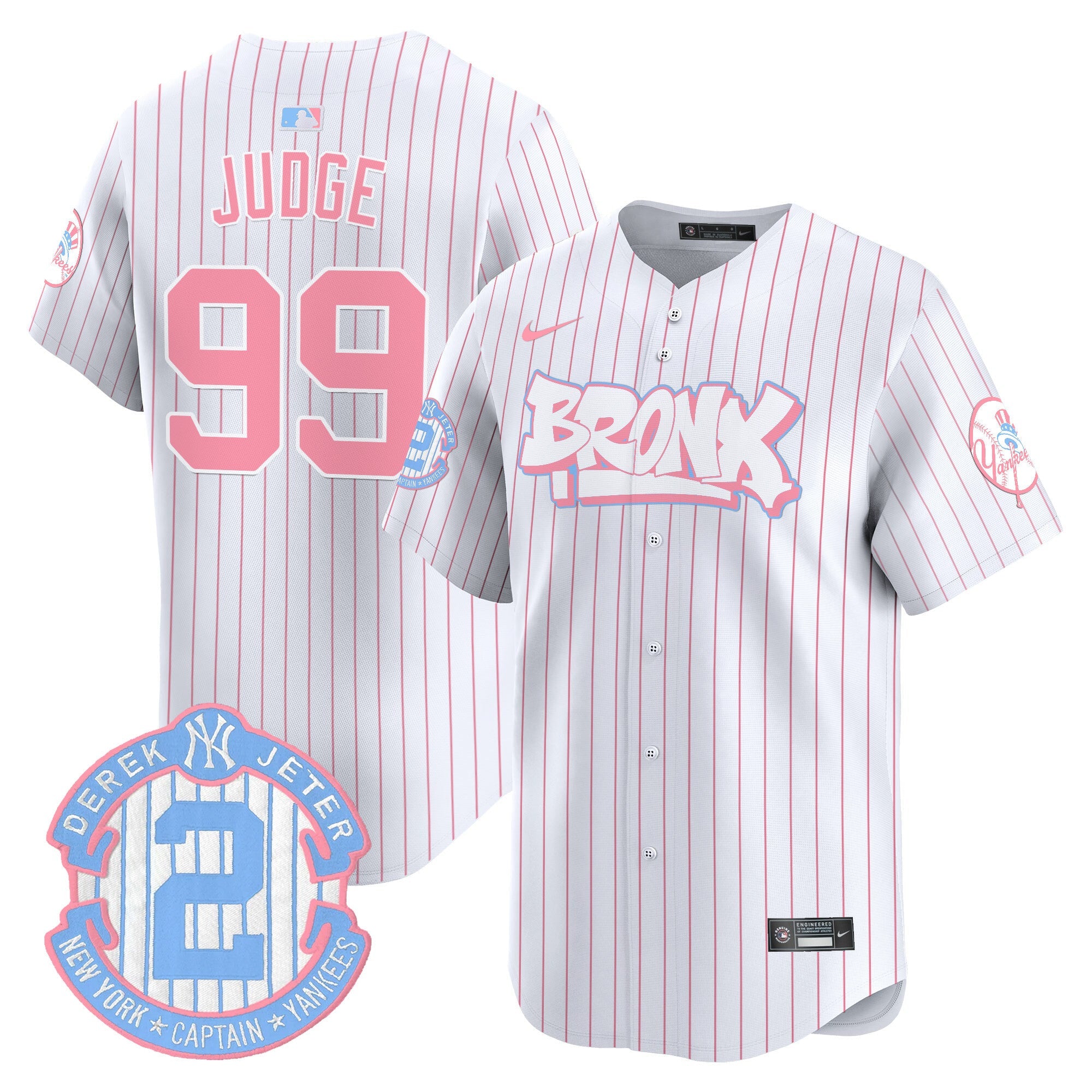 Unisex The Bronx Graffiti Bubblegum Pink Vapor Premier Limited Jersey V2