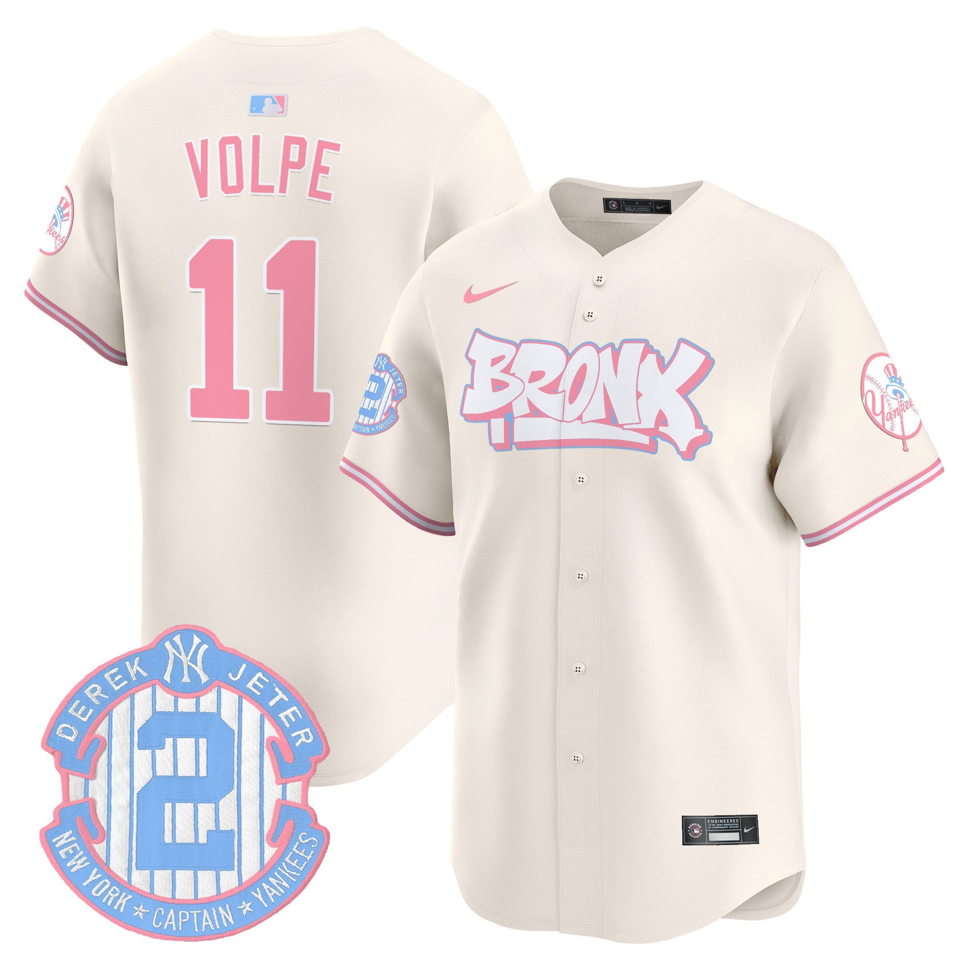 Unisex The Bronx Graffiti Bubblegum Pink Vapor Premier Limited Jersey V2