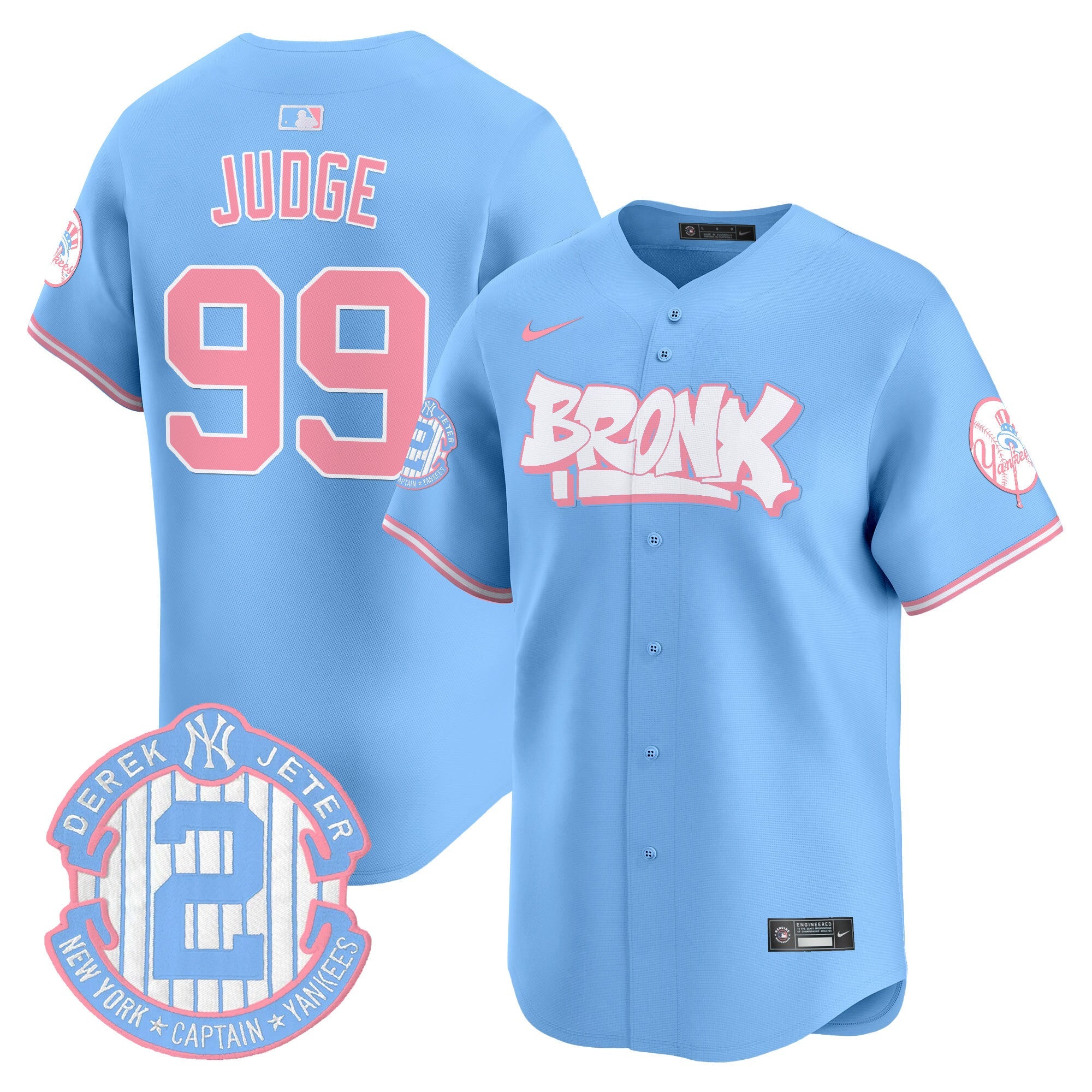 Unisex The Bronx Graffiti Bubblegum Pink Vapor Premier Limited Jersey V2