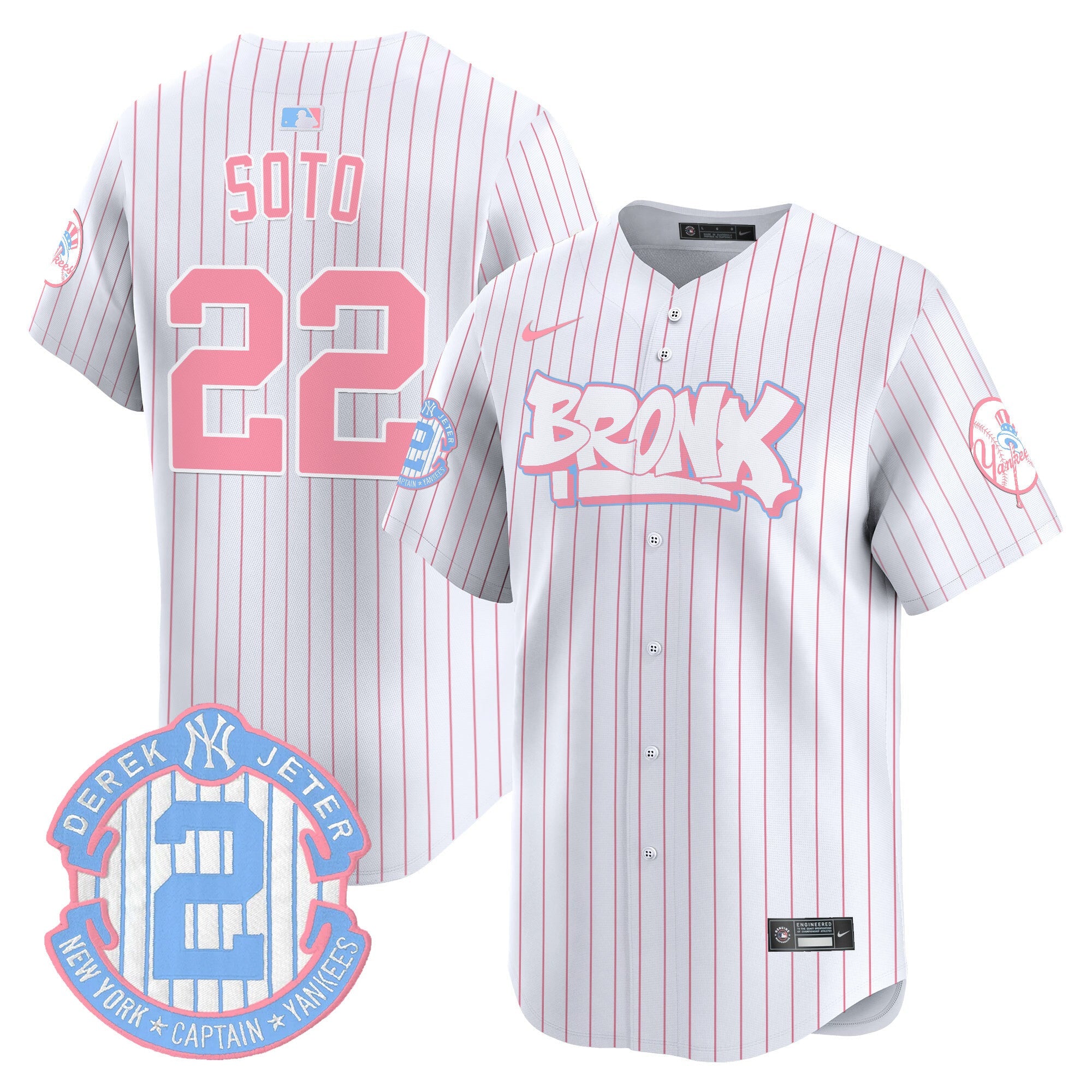 Unisex The Bronx Graffiti Bubblegum Pink Vapor Premier Limited Jersey V2