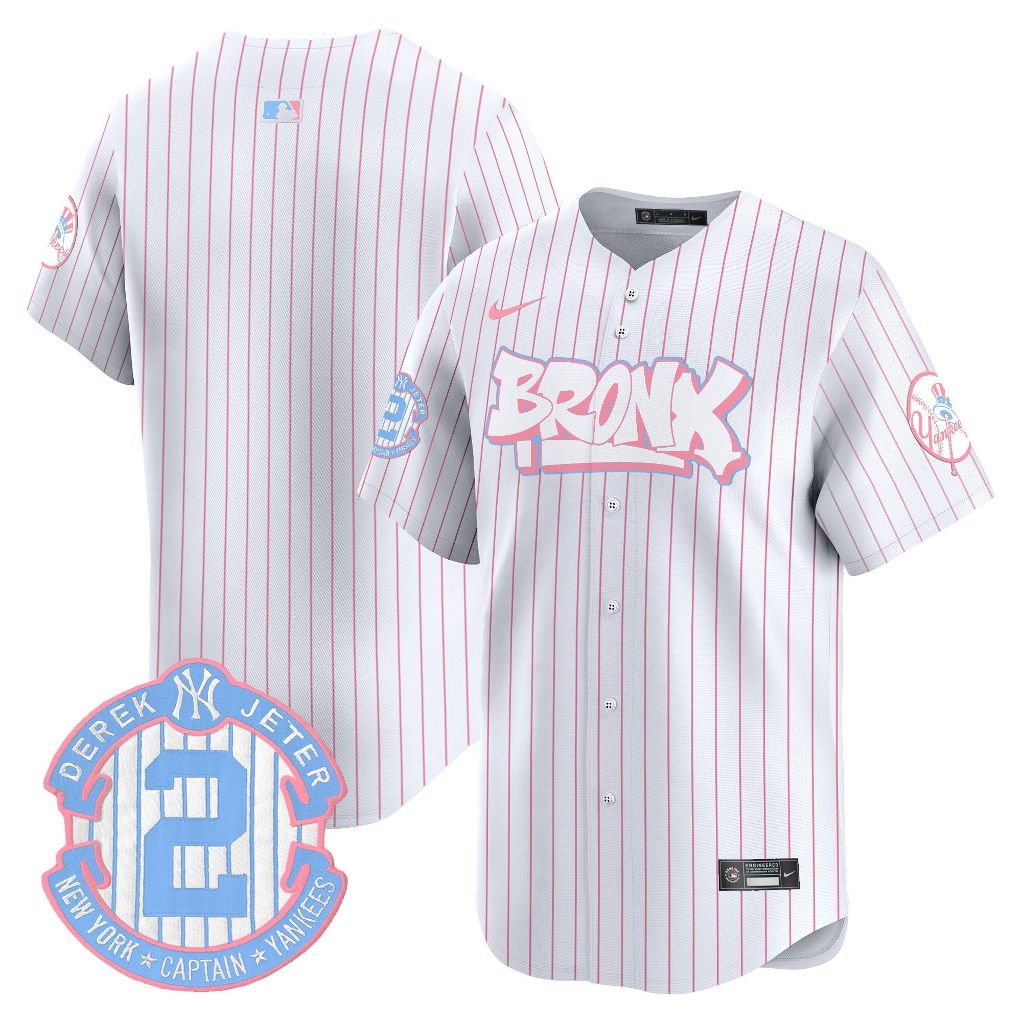 Unisex The Bronx Graffiti Bubblegum Pink Vapor Premier Limited Jersey V2