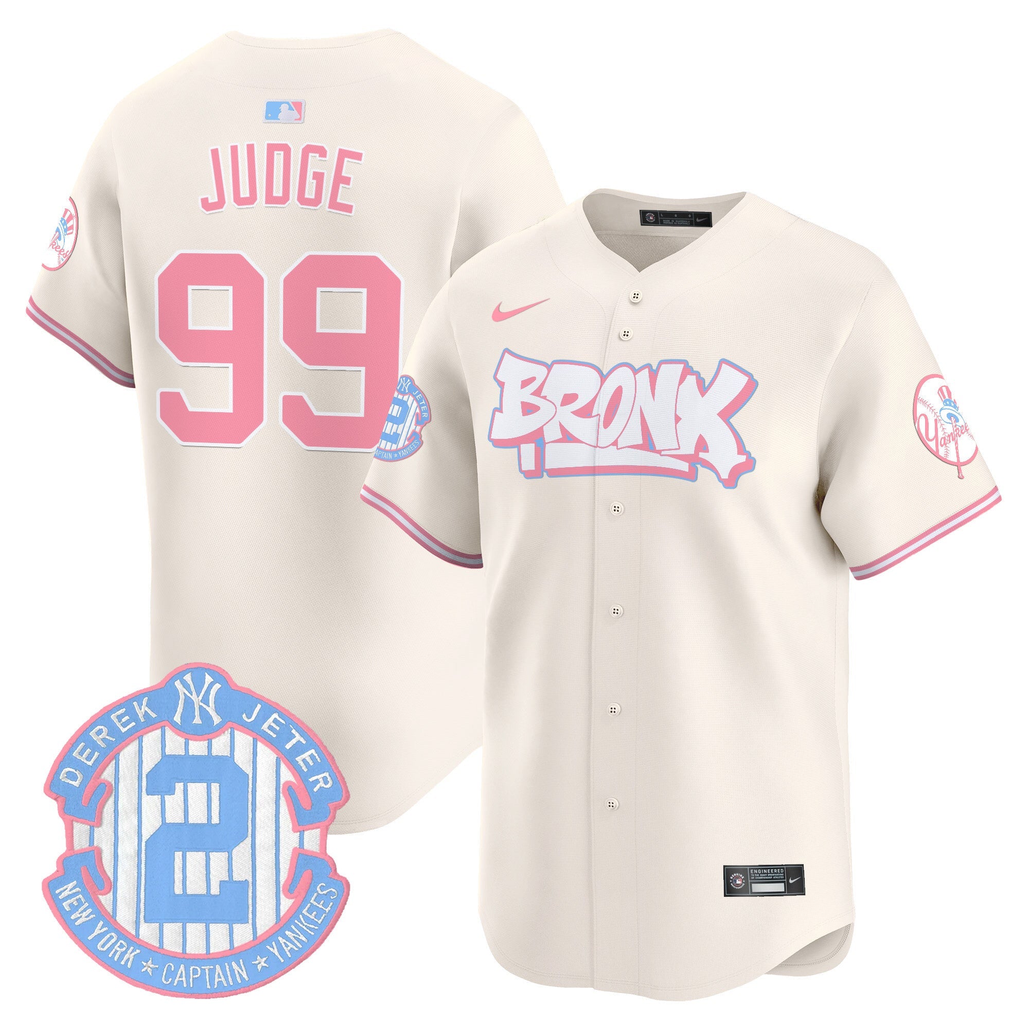 Unisex The Bronx Graffiti Bubblegum Pink Vapor Premier Limited Jersey V2