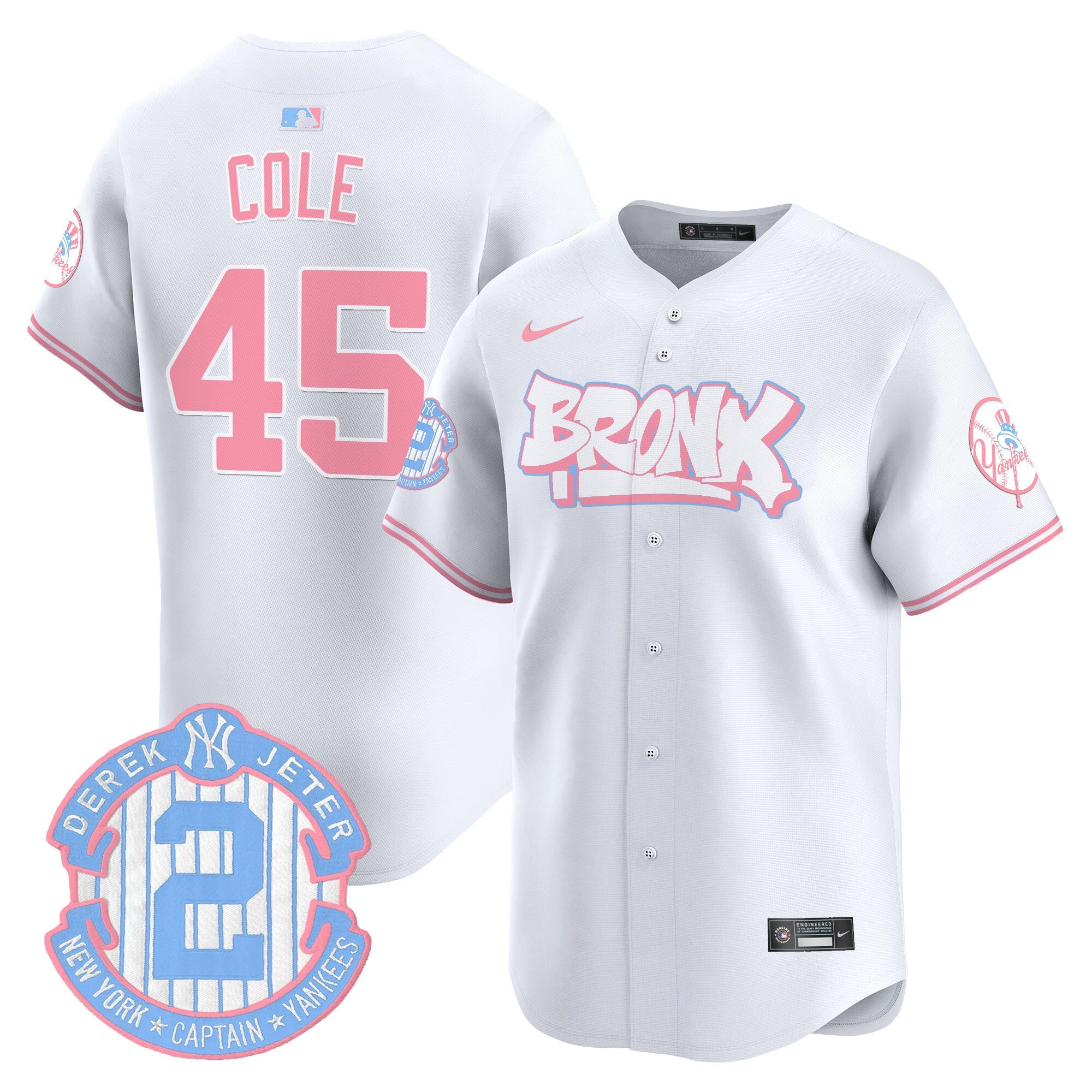 Unisex The Bronx Graffiti Bubblegum Pink Vapor Premier Limited Jersey V2