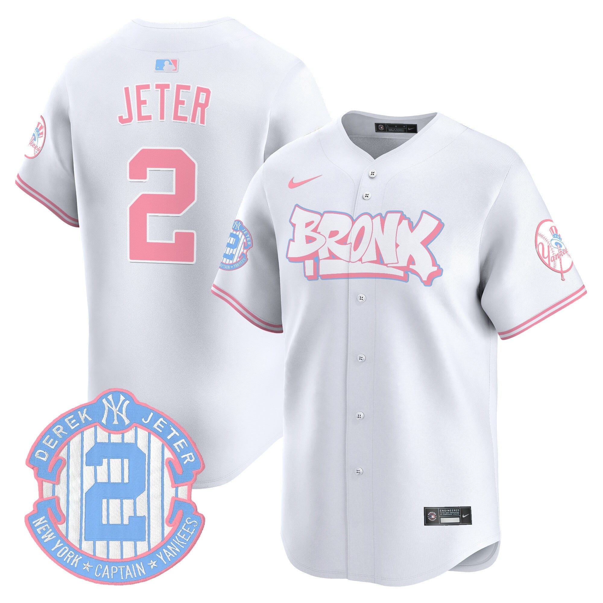 Unisex The Bronx Graffiti Bubblegum Pink Vapor Premier Limited Jersey V2