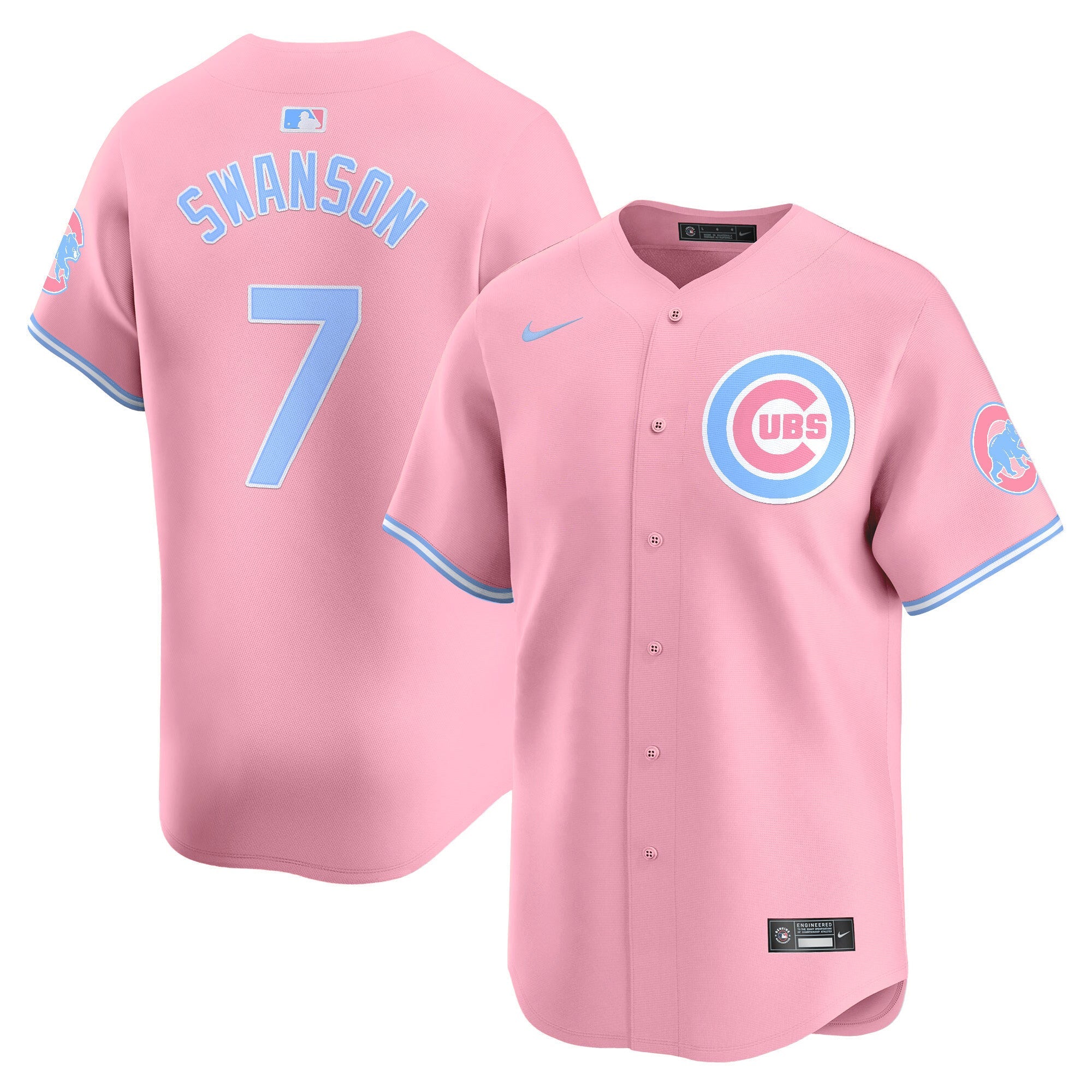 Unisex Chicago Bubblegum Pink Vapor Premier Limited Jersey