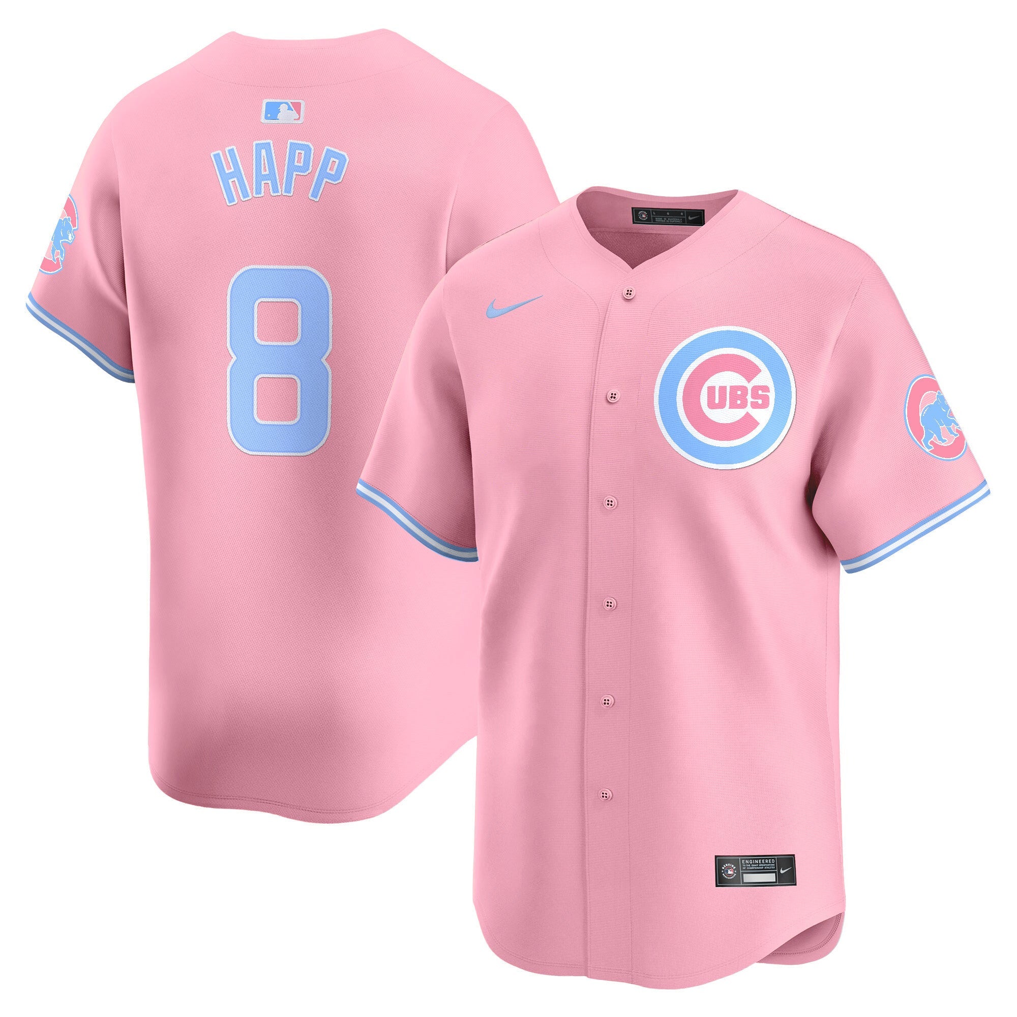 Unisex Chicago Bubblegum Pink Vapor Premier Limited Jersey