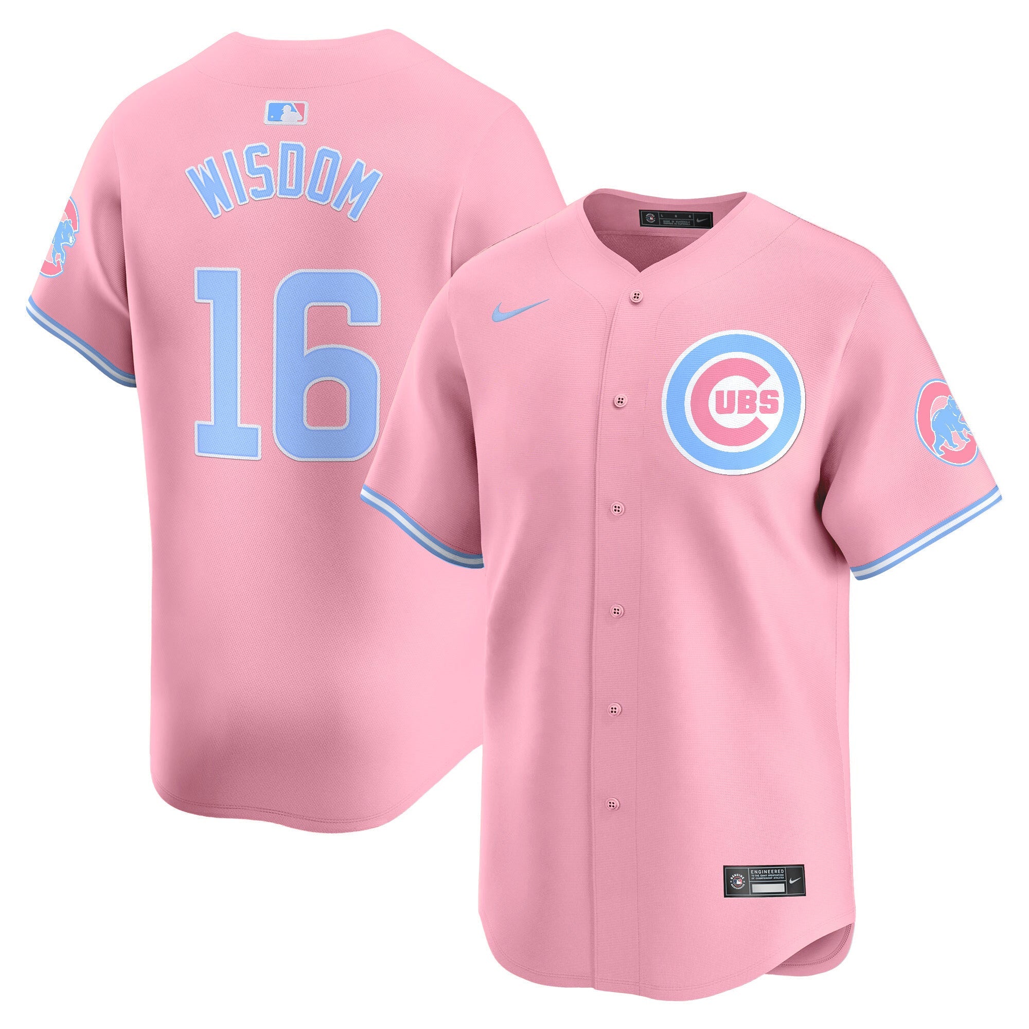 Unisex Chicago Bubblegum Pink Vapor Premier Limited Jersey