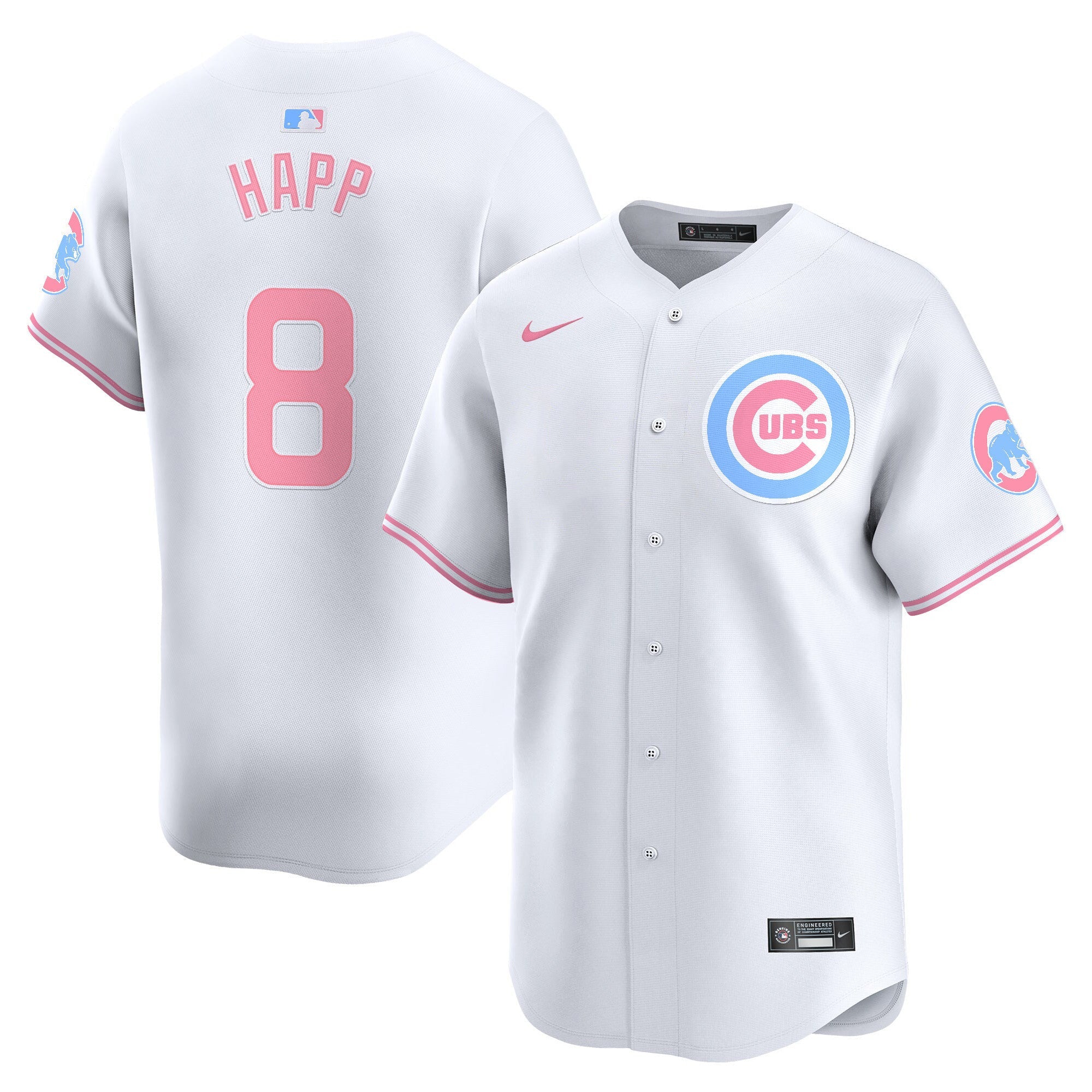 Unisex Chicago Bubblegum Pink Vapor Premier Limited Jersey