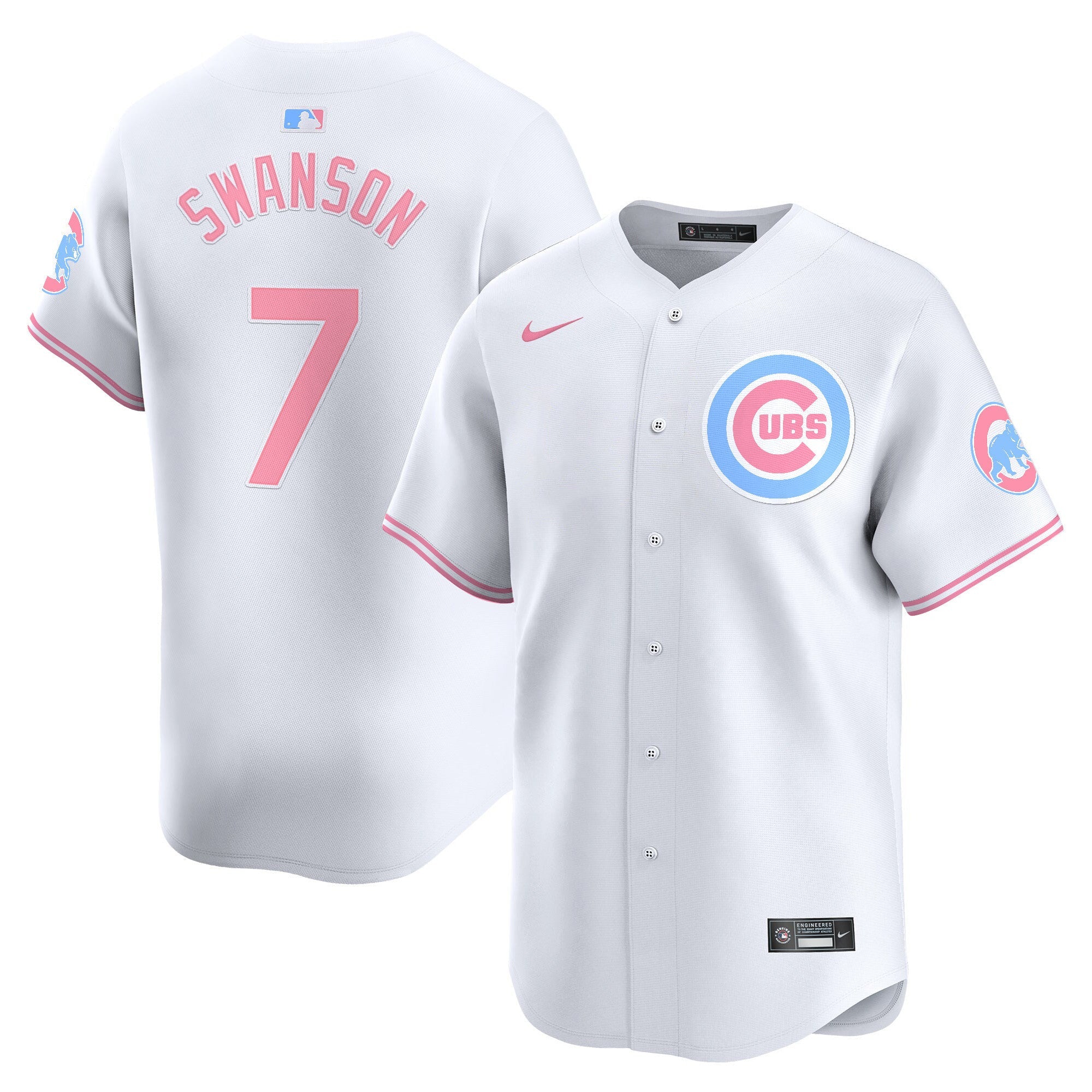 Unisex Chicago Bubblegum Pink Vapor Premier Limited Jersey