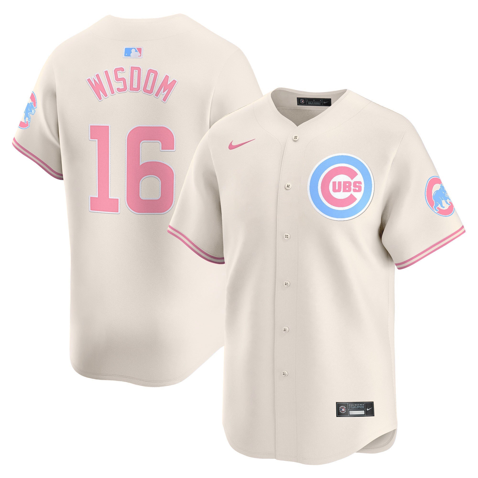 Unisex Chicago Bubblegum Pink Vapor Premier Limited Jersey