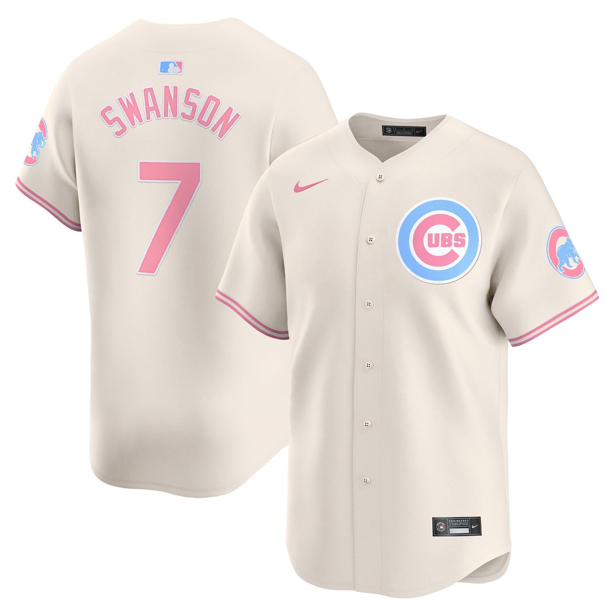 Unisex Chicago Bubblegum Pink Vapor Premier Limited Jersey